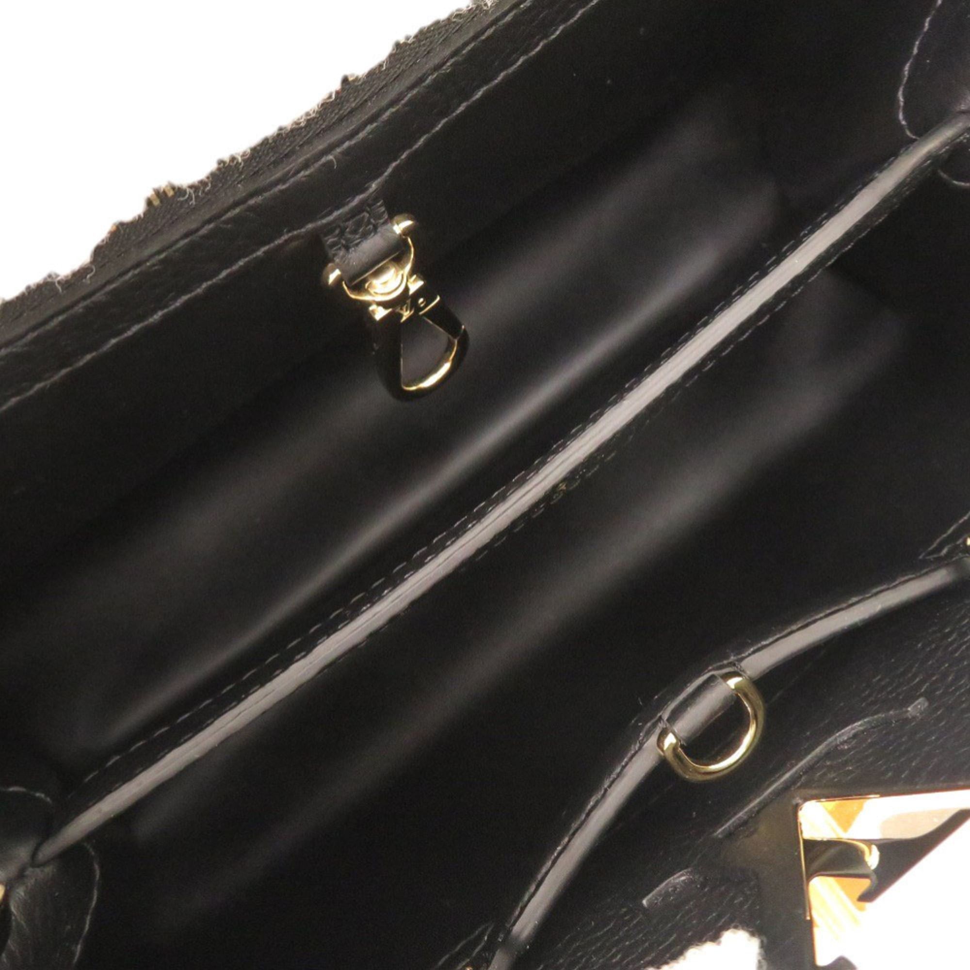 Louis Vuitton Like New Louis Vuitton Capucines MM M59073 IC Taurillon Leather Shearling Black Handbag LV 0237LOUIS VUITTON Size ONE SIZE - 8 Thumbnail