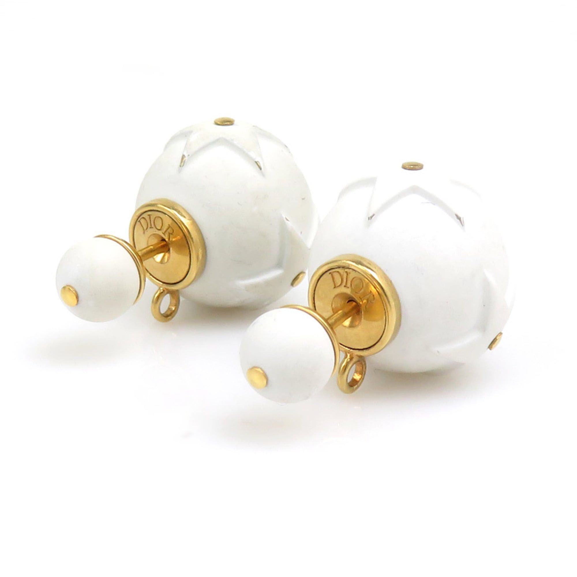 Dior Christian Dior Tribal Earrings D-VIBE Metal White Gold Women's 56665a Size ONE SIZE - 5 Thumbnail