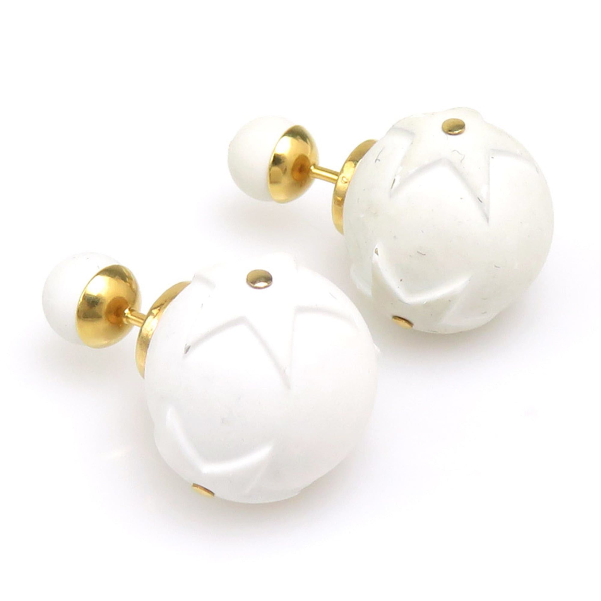 Dior Christian Dior Tribal Earrings D-VIBE Metal White Gold Women's 56665a Size ONE SIZE - 4 Thumbnail