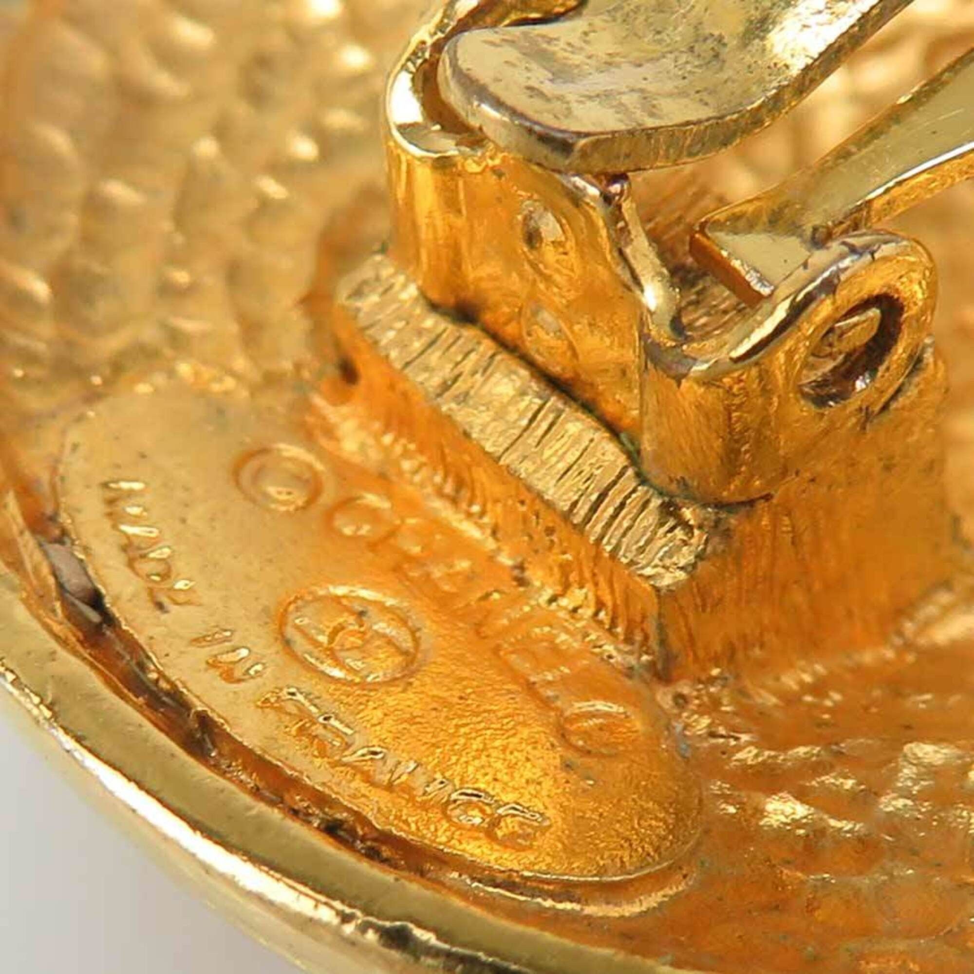 Chanel Chanel earrings, metal, gold, women's, 56666a Size ONE SIZE - 16 Thumbnail