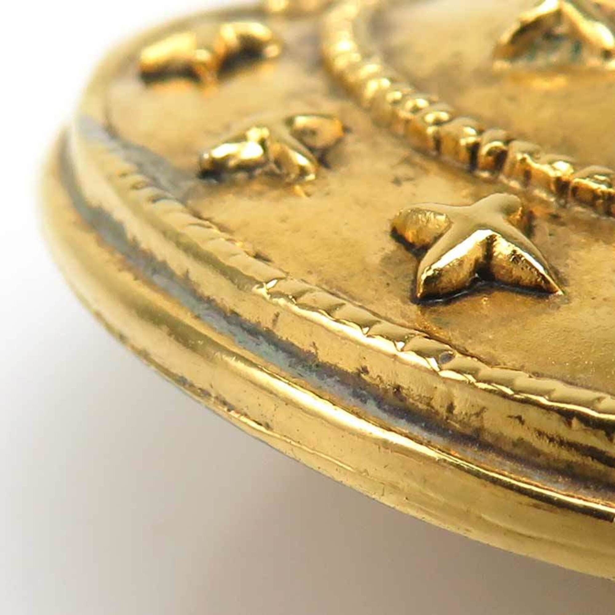 Chanel Chanel earrings, metal, gold, women's, 56666a Size ONE SIZE - 12 Thumbnail