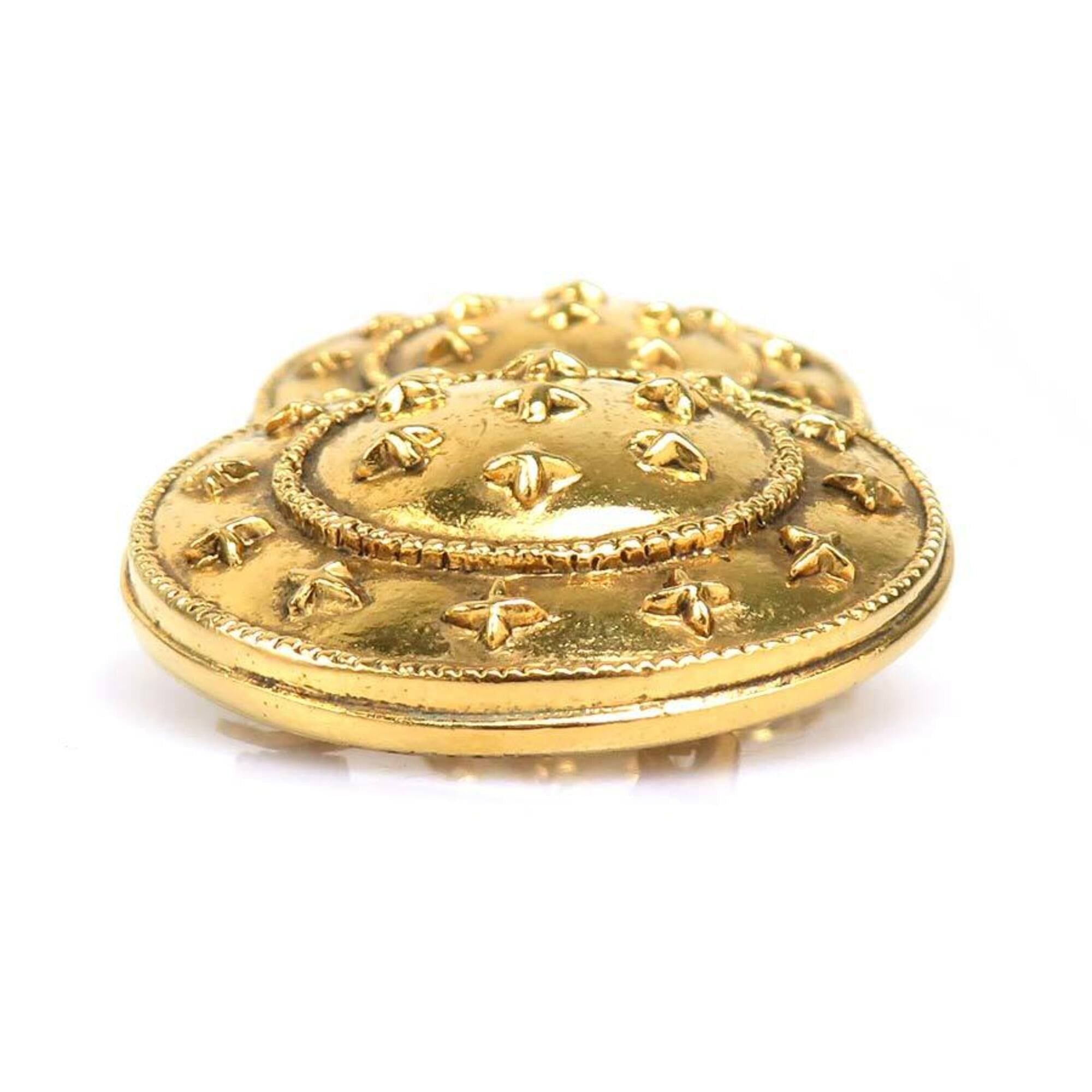 Chanel Chanel earrings, metal, gold, women's, 56666a Size ONE SIZE - 5 Thumbnail