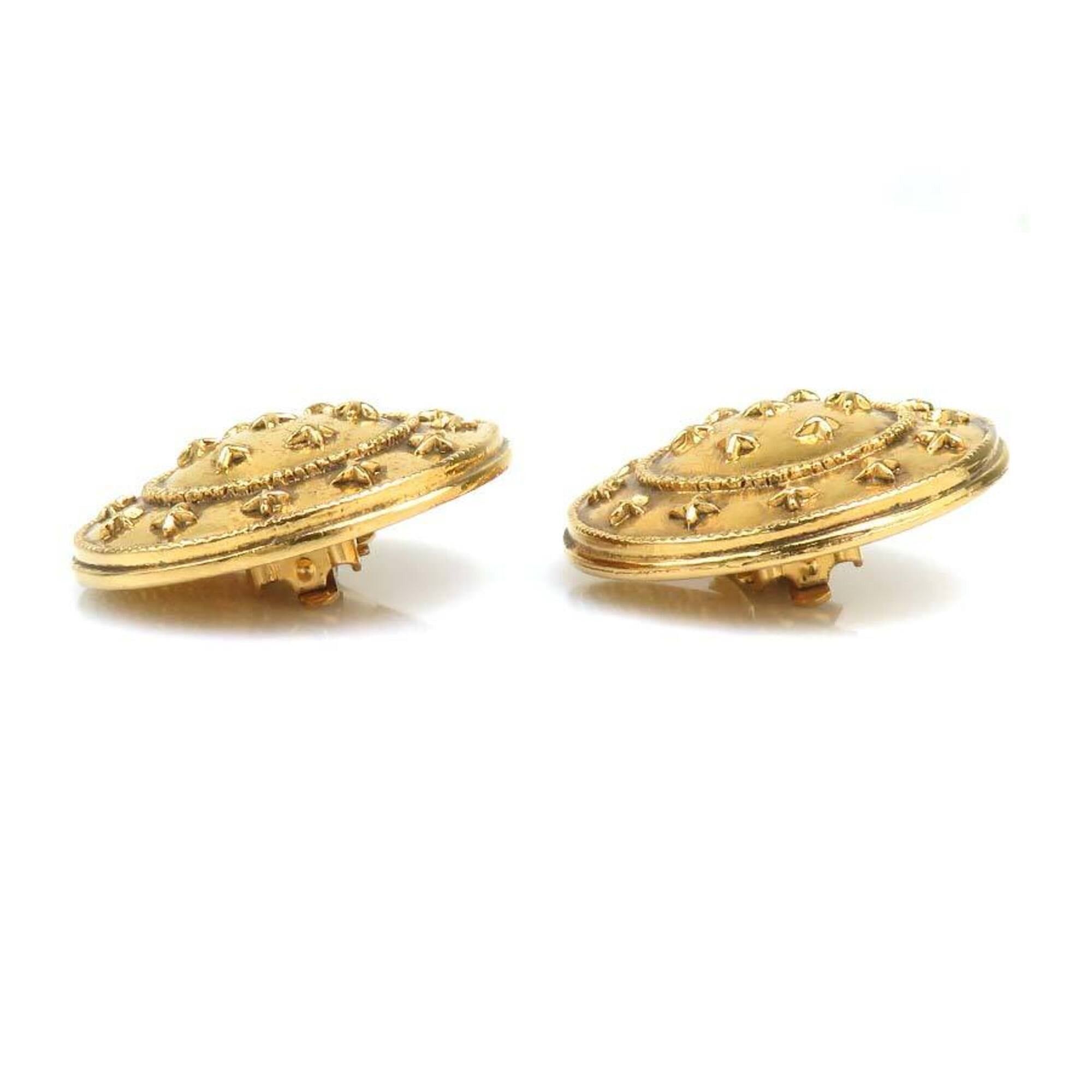 Chanel Chanel earrings, metal, gold, women's, 56666a Size ONE SIZE - 6 Thumbnail