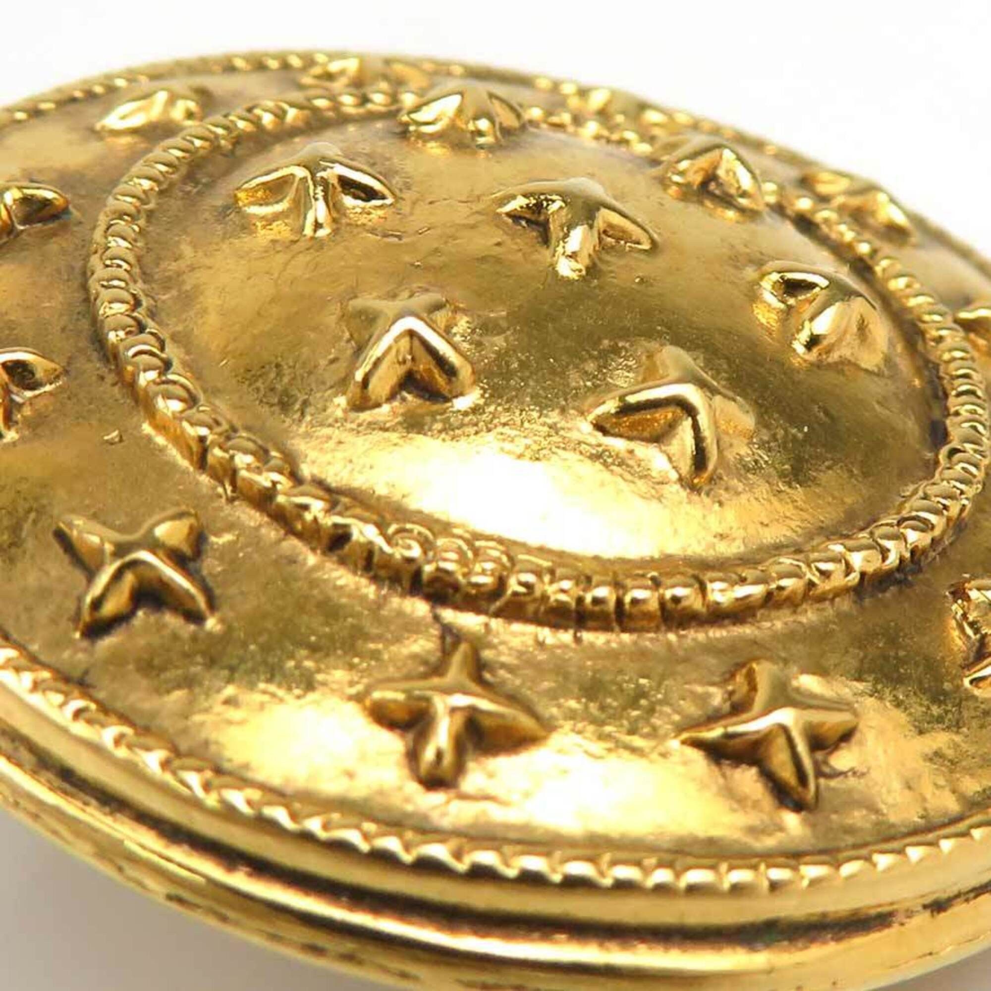 Chanel Chanel earrings, metal, gold, women's, 56666a Size ONE SIZE - 10 Thumbnail