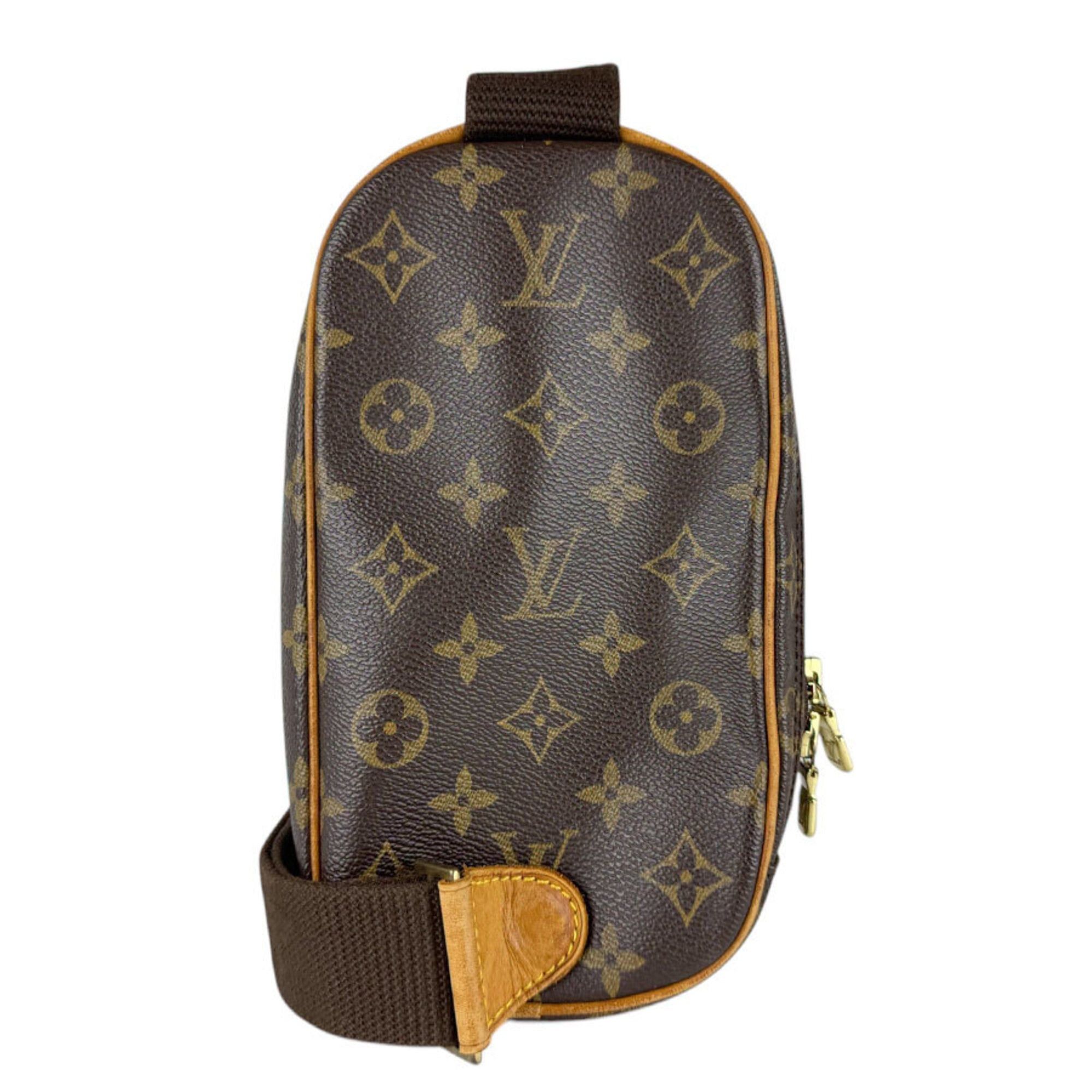 Louis Vuitton Louis Vuitton Body Bag Monogram Pochette Gange Canvas Brown Men's M51870 z9105 Size ONE SIZE - 3 Thumbnail