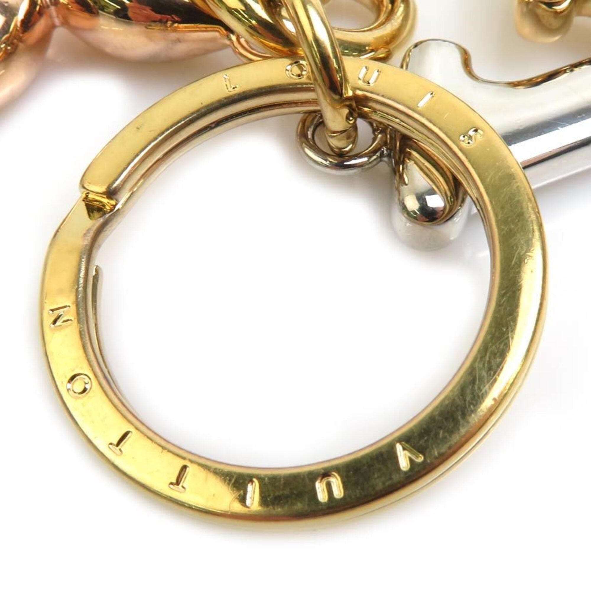 Louis Vuitton Louis Vuitton Charm Keyring Porte Clé LV New Wave Metal Gold Silver Rose Men's Women's M68449 56656k Size ONE SIZE - 5 Thumbnail