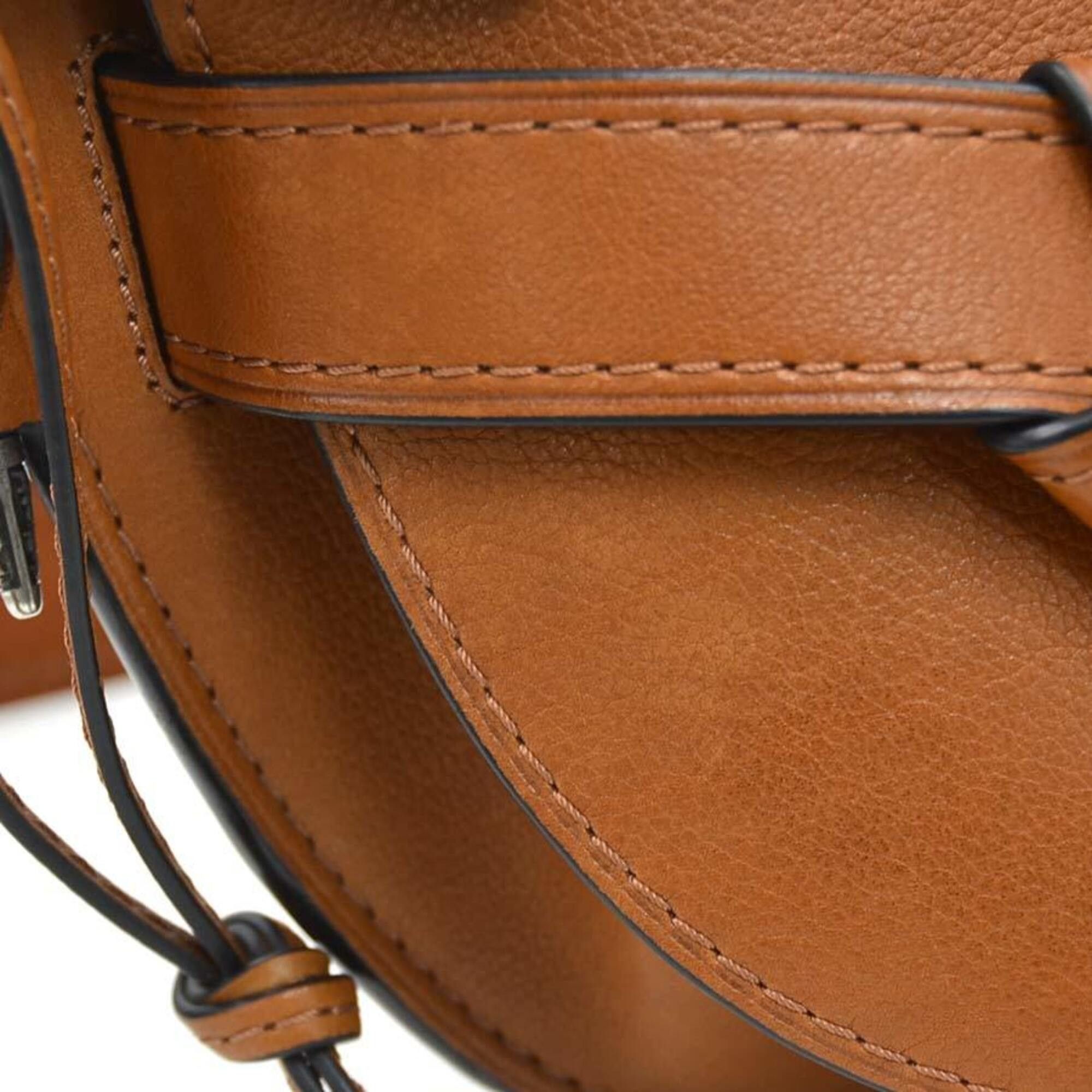 Loewe Loewe Shoulder Bag Gate Western Small Leather Brown Women's 90246i Size ONE SIZE - 10 Thumbnail