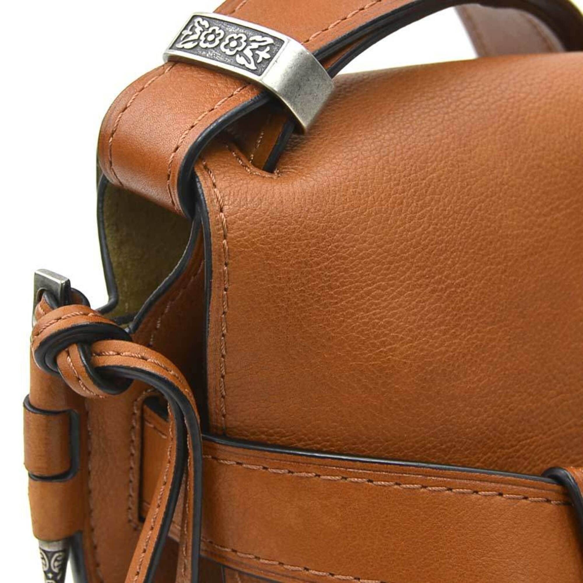 Loewe Loewe Shoulder Bag Gate Western Small Leather Brown Women's 90246i Size ONE SIZE - 6 Thumbnail