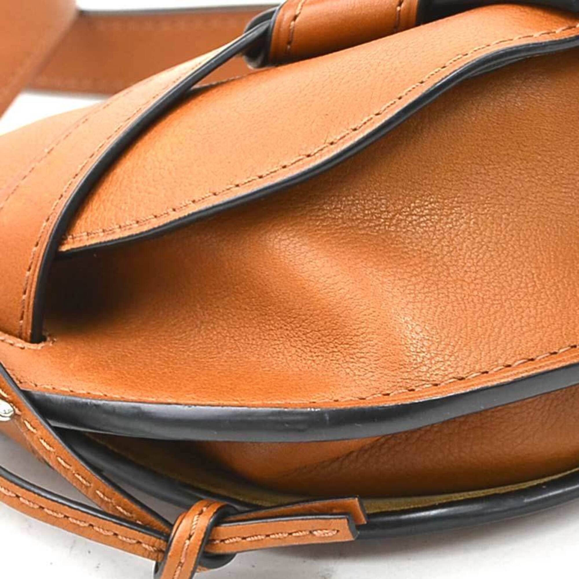 Loewe Loewe Shoulder Bag Gate Western Small Leather Brown Women's 90246i Size ONE SIZE - 7 Thumbnail