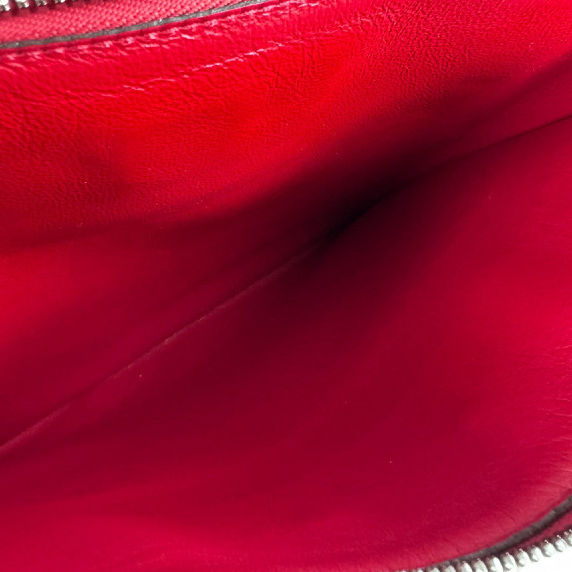 Louis Vuitton Louis Vuitton City Steamer MM Leather Handbag/Shoulder Bag, Red/Silver, Women's, M51027 z9099 Size ONE SIZE - 14 Thumbnail