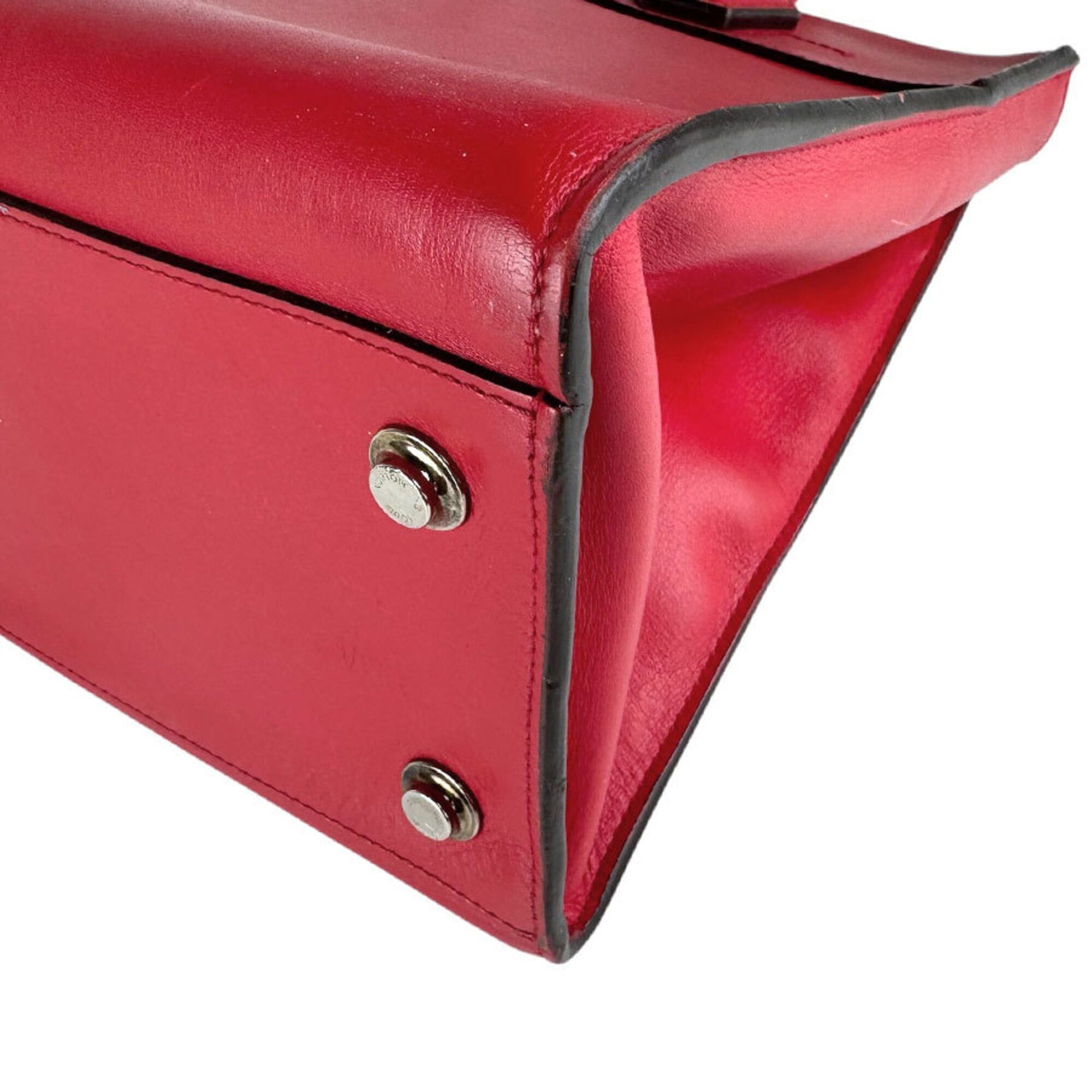 Louis Vuitton Louis Vuitton City Steamer MM Leather Handbag/Shoulder Bag, Red/Silver, Women's, M51027 z9099 Size ONE SIZE - 9 Thumbnail