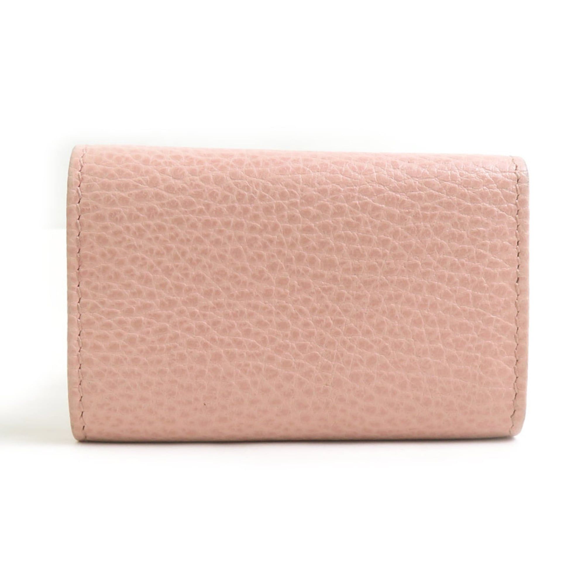 Gucci Gucci GG Marmont Leather Key Case, Pink, Women's, 456118 56658i Size ONE SIZE - 2 Thumbnail