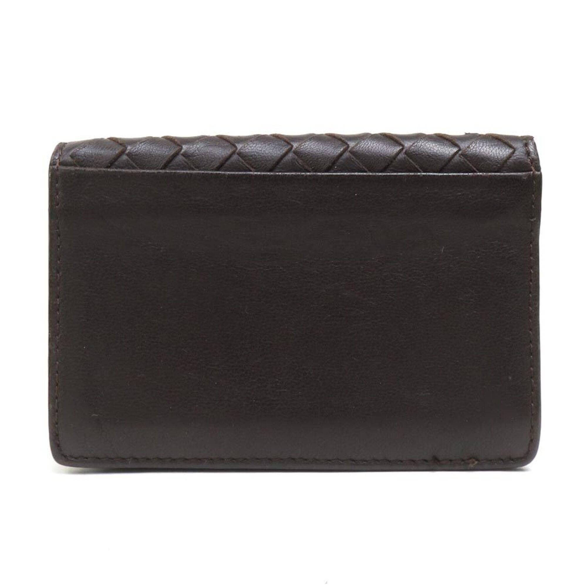 Bottega Veneta Bottega Veneta business card holder/card case, Intrecciato leather, brown, for men and women, 56661a Size ONE SIZE - 3 Thumbnail