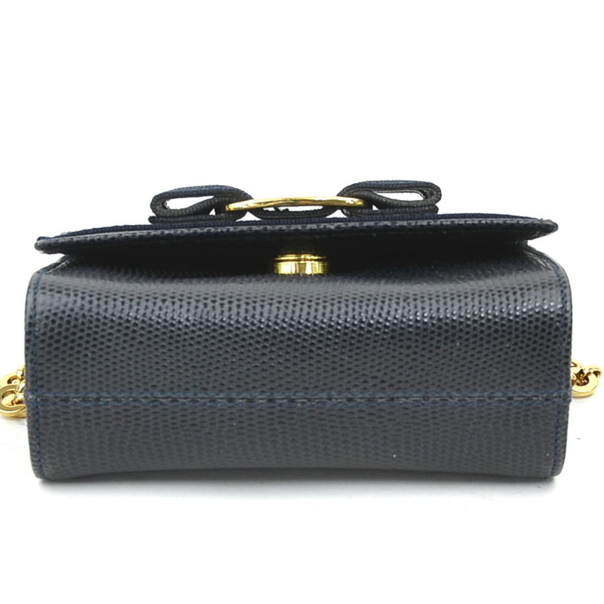 Salvatore Ferragamo shoulder bag, Vara ribbon design, embossed 