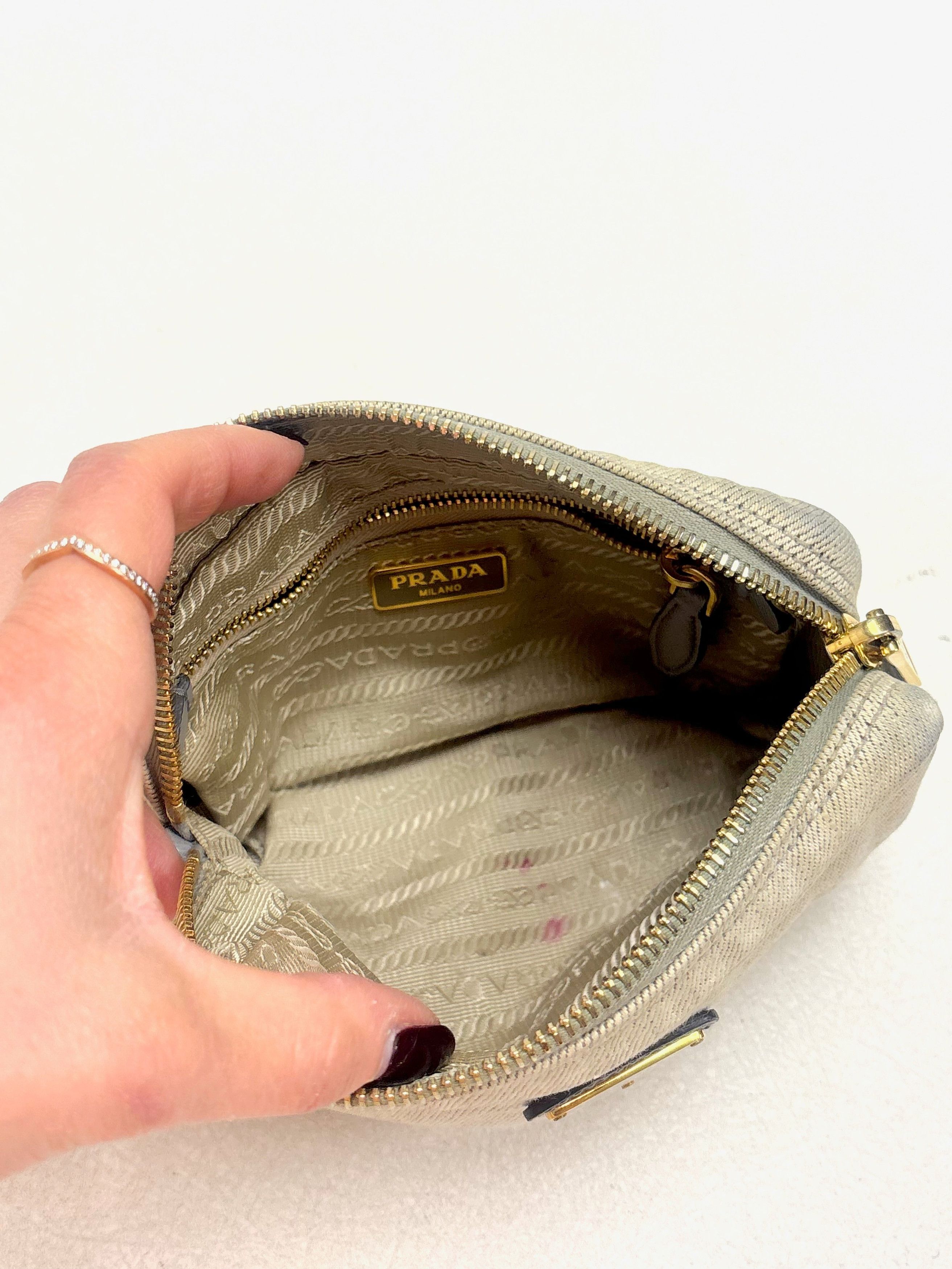Prada Pochette en Denim Size ONE SIZE - 9 Thumbnail