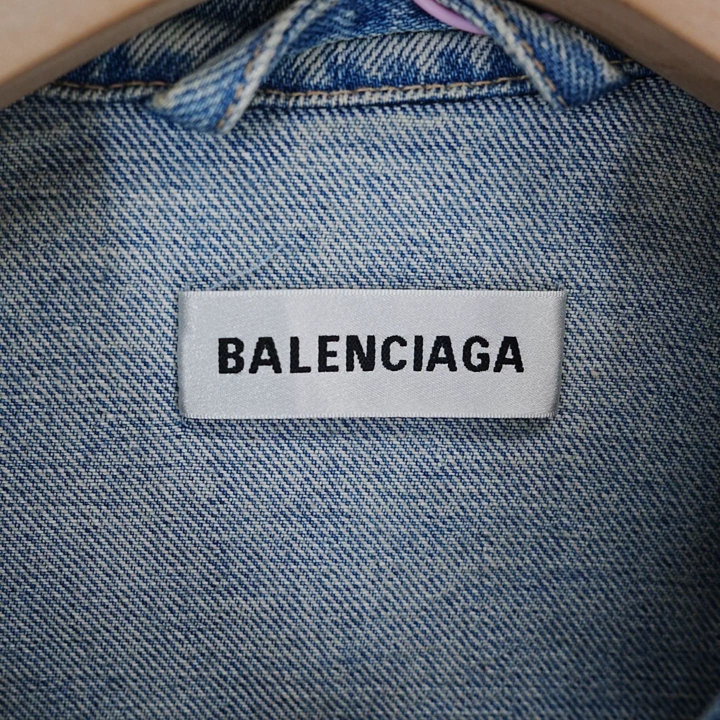 Balenciaga BALENCIAGA Upside Down Twill Denim Jacket Size XXS / US 00 / IT 34 - 3 Thumbnail