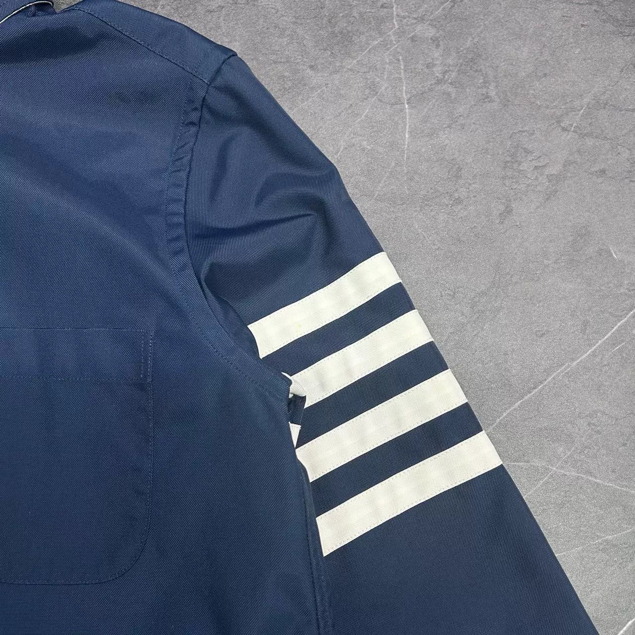 Thom Browne Thom Browne Navy Long Trench Coat 40 Size US XXS / EU 40 - 4 Thumbnail