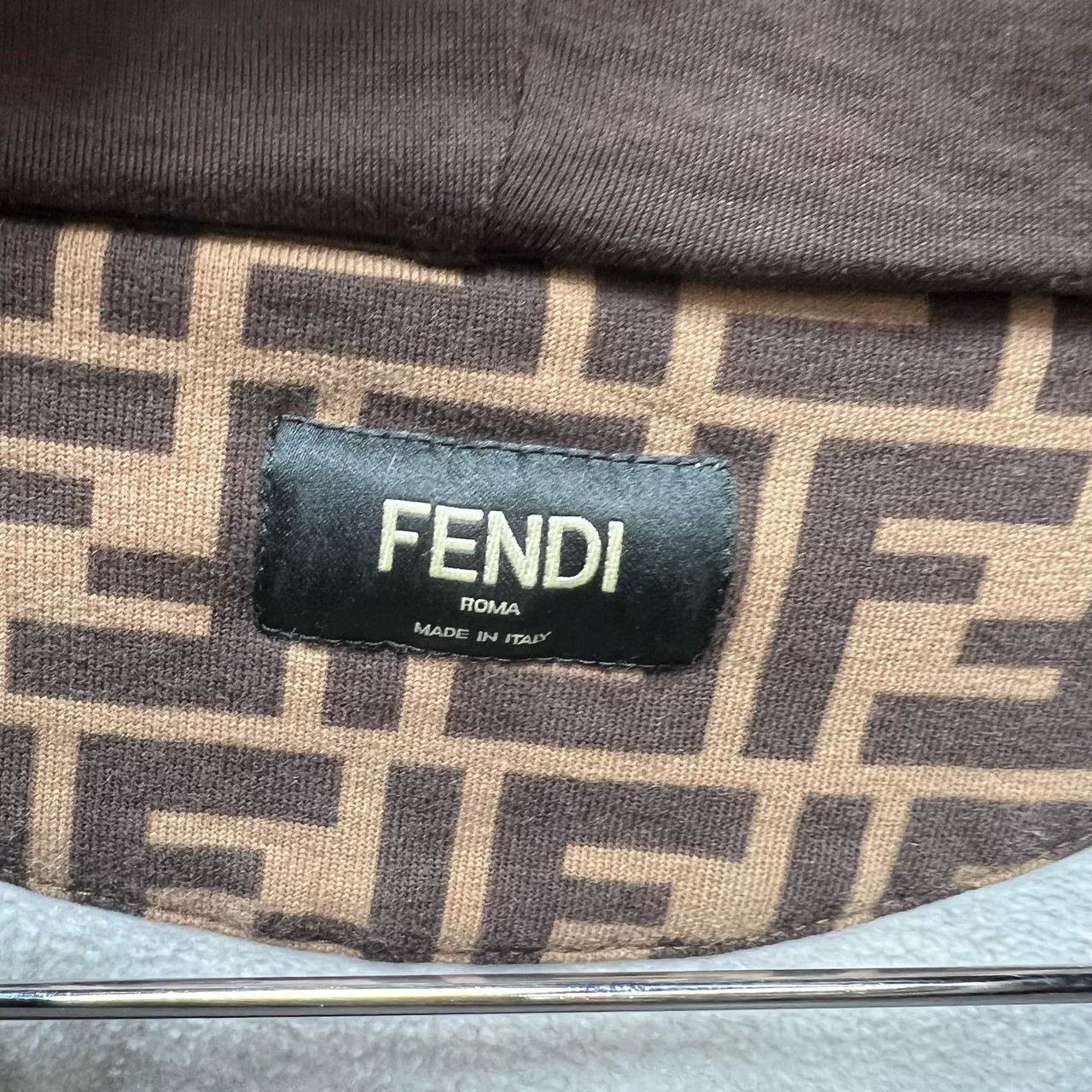 Fendi Fendi FF Logo Print Hoodie Size US XL / EU 56 / 4 - 4 Thumbnail