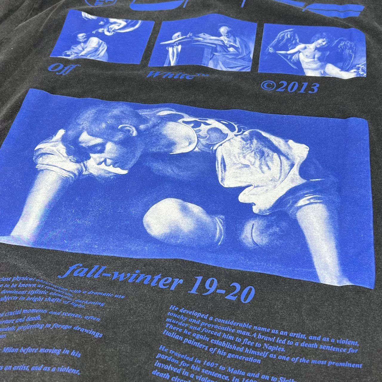 Off-White OFF-WHITE Louvre Oil Painting Washed Tee Size US M / EU 48-50 / 2 - 5 Thumbnail