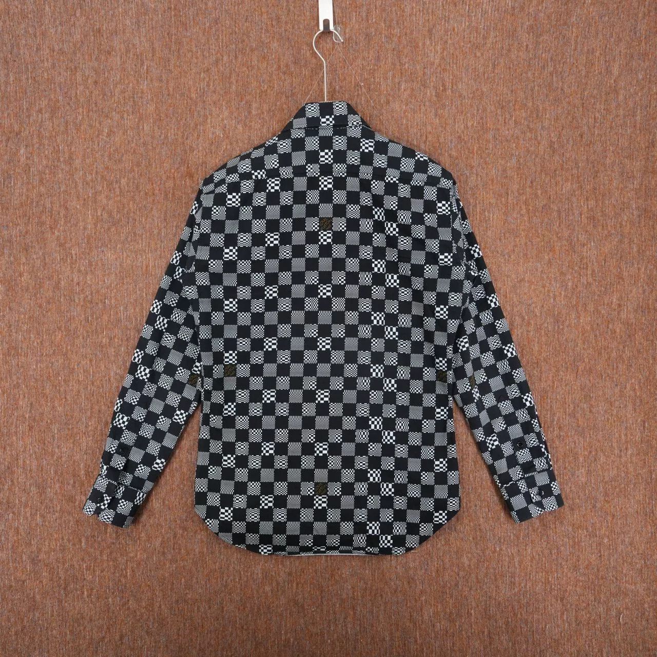 Louis Vuitton Louis Vuitton Black Damier Shirt Size US M / EU 48-50 / 2 - 2 Thumbnail