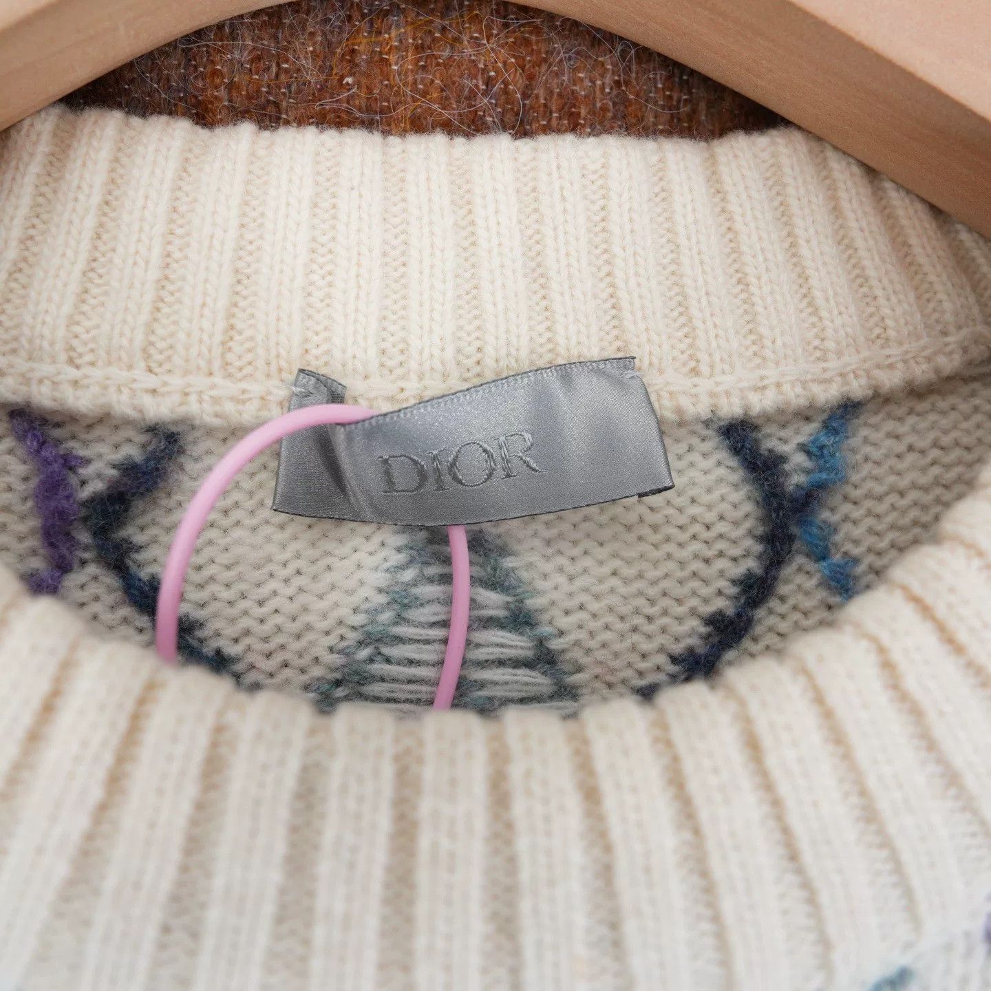 Dior Dior Wool Knit Sweater Quilted Pattern Size M / US 6-8 / IT 42-44 - 3 Thumbnail