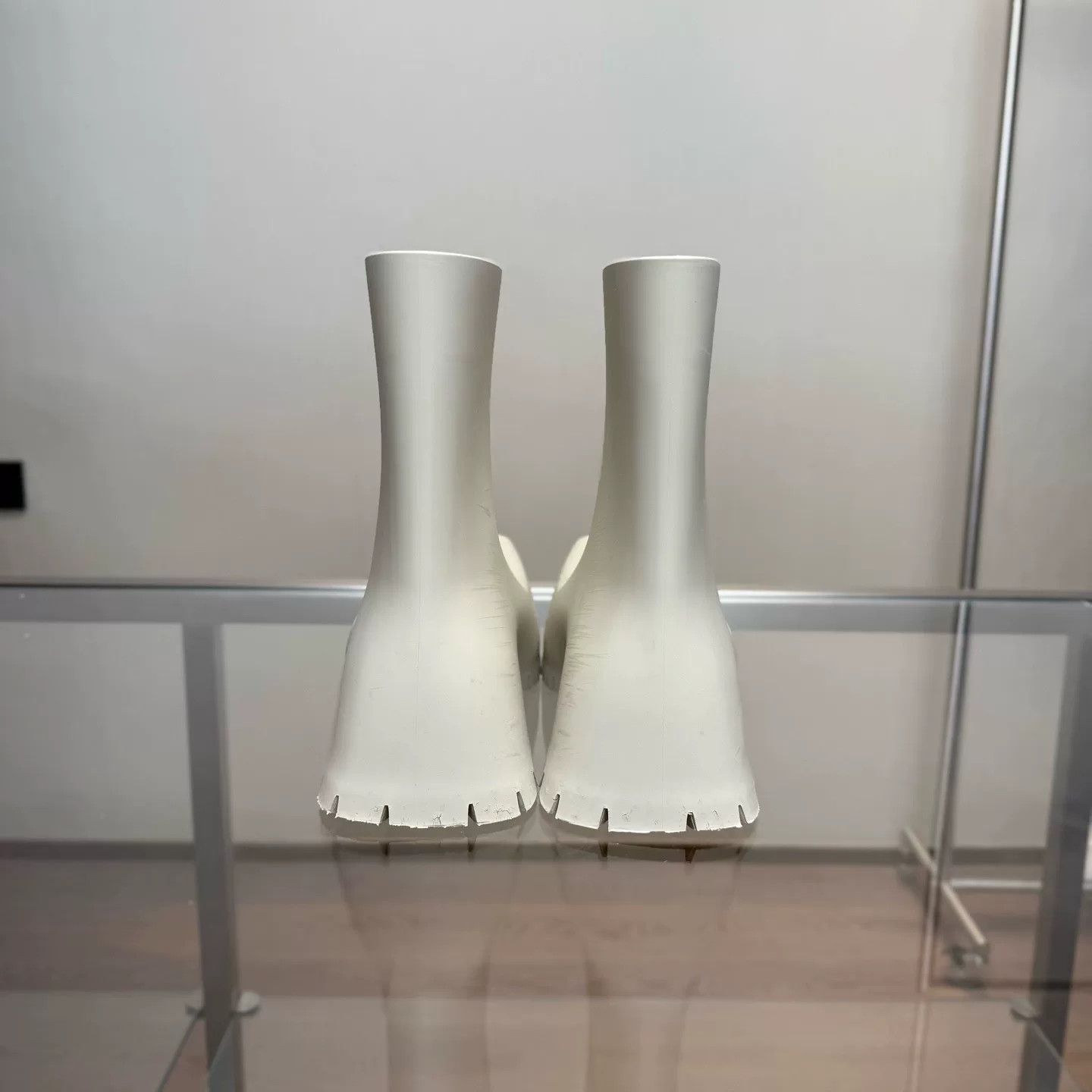 Balenciaga Balenciaga Trooper Beige Square-Toe Ankle Boots Size US 6 / IT 36 - 4 Thumbnail
