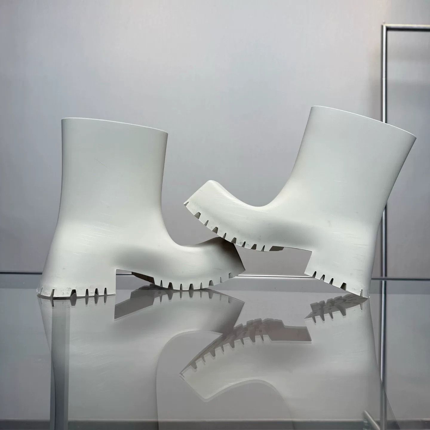 Balenciaga Balenciaga Trooper Beige Square-Toe Ankle Boots Size US 6 / IT 36 - 6 Thumbnail