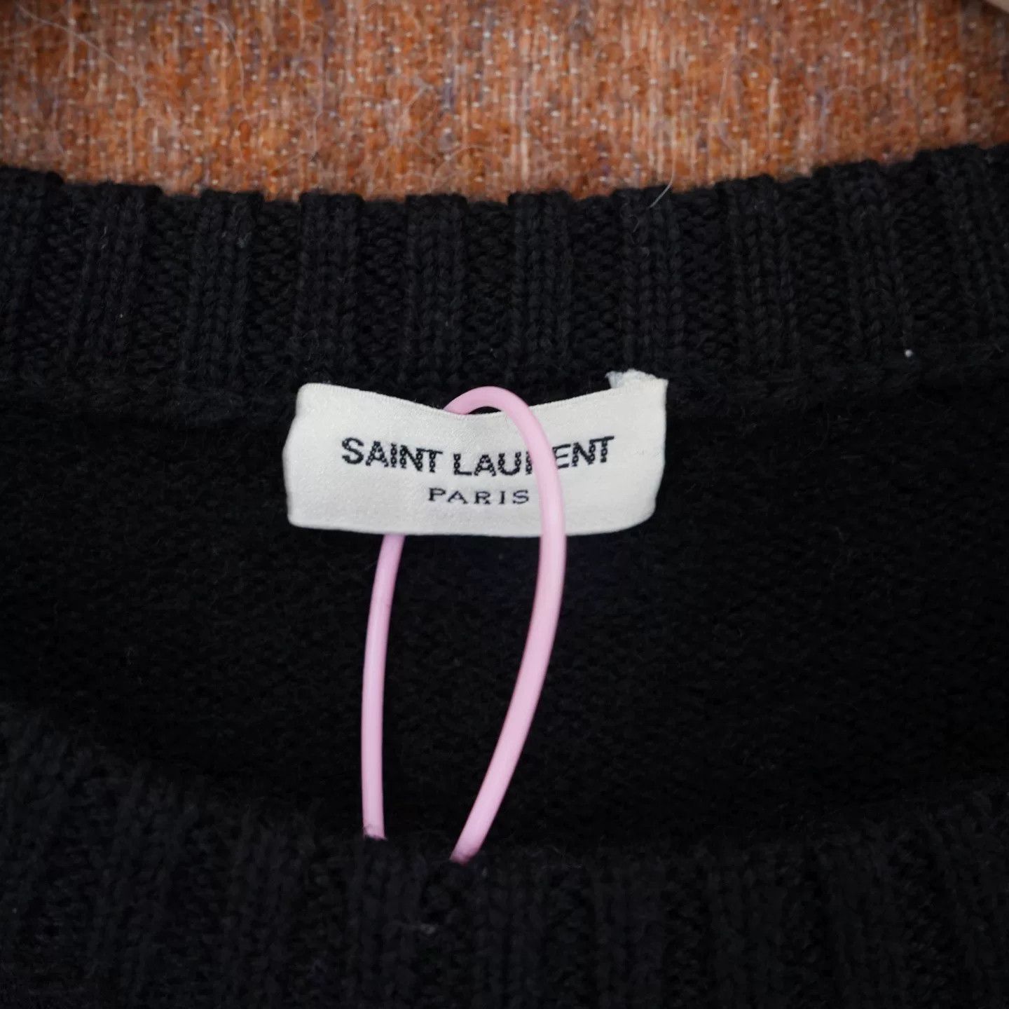 Saint Laurent Paris Saint Laurent SLP Black Dinosaur Sweater Size US M / EU 48-50 / 2 - 3 Thumbnail