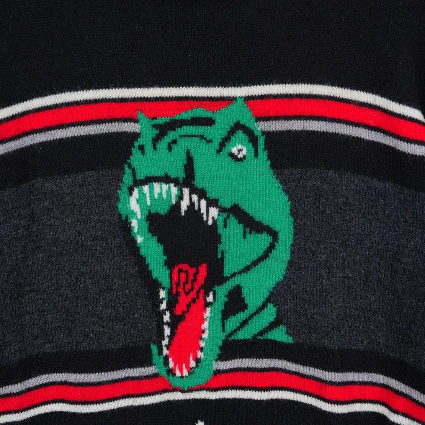 Saint Laurent Paris Saint Laurent SLP Black Dinosaur Sweater Size US M / EU 48-50 / 2 - 4 Thumbnail