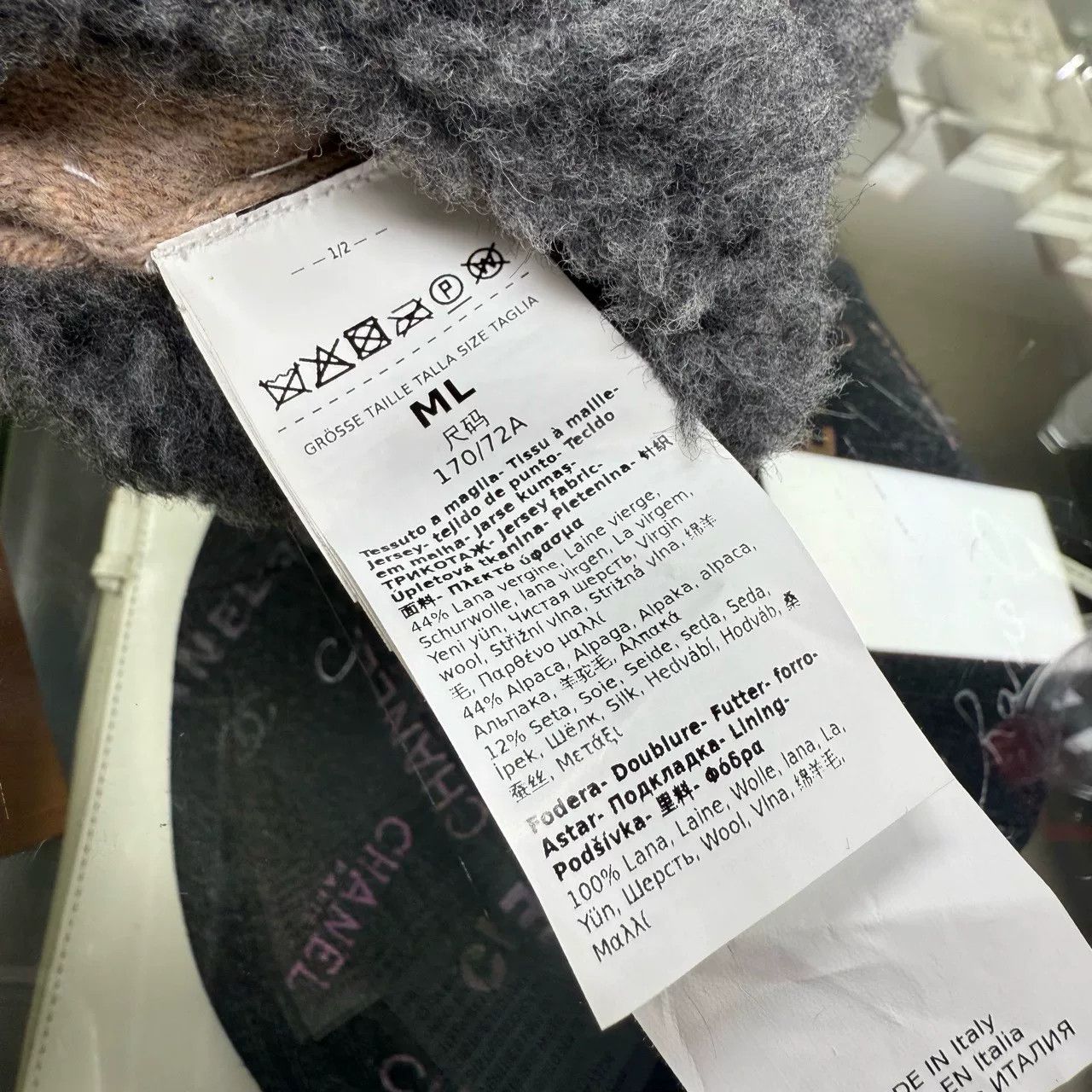 Max Mara MAX MARA Gray Teddy Gloves Size ONE SIZE - 3 Thumbnail
