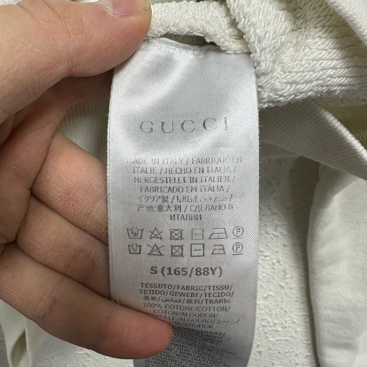 Gucci Gucci Beige Double G Logo Sweatshirt Size US S / EU 44-46 / 1 - 4 Thumbnail
