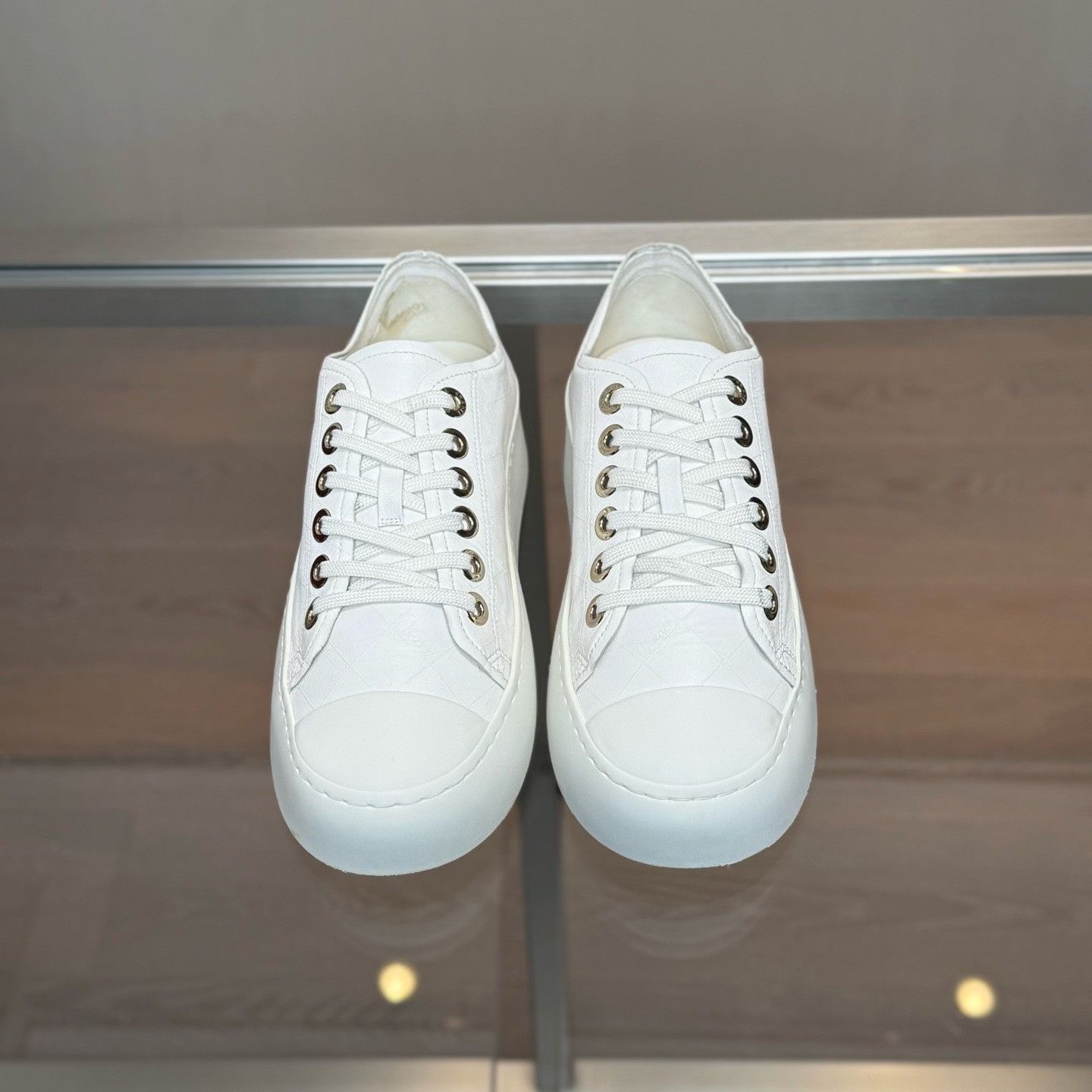 Chanel Chanel 25P Logo Thick Sole Shoes Size US 6 / IT 36 - 2 Thumbnail