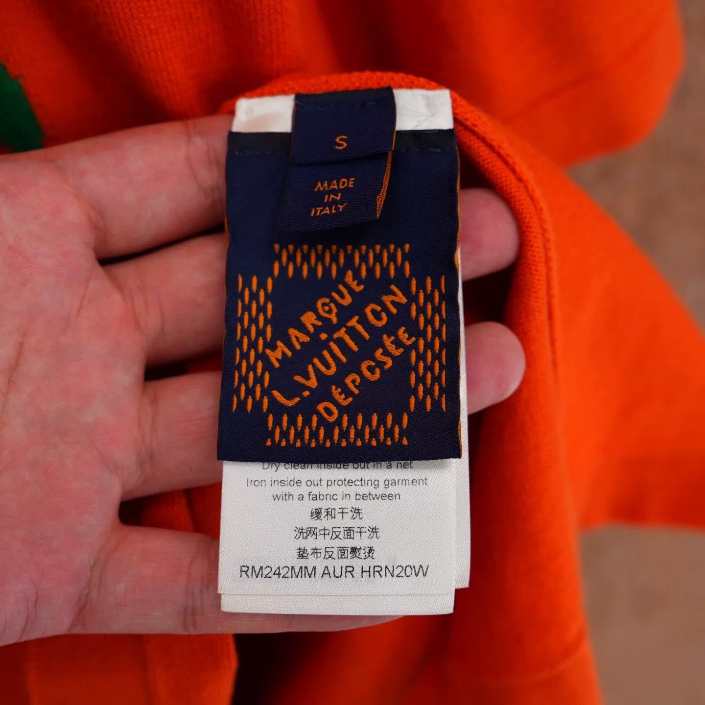 Louis Vuitton Louis Vuitton 24SS Orange Logo Coconut Tree Tee Size US S / EU 44-46 / 1 - 5 Thumbnail