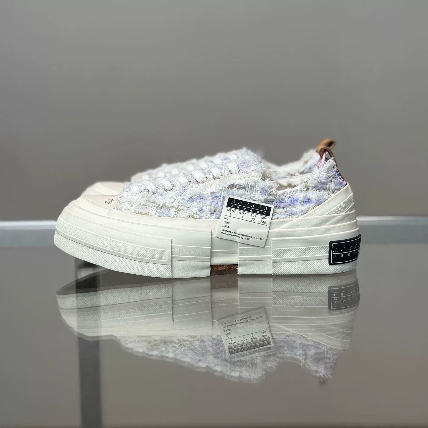 xVESSEL xVESSEL White Purple Chanel-Style Shoes Size US 6 / IT 36 - 5 Thumbnail