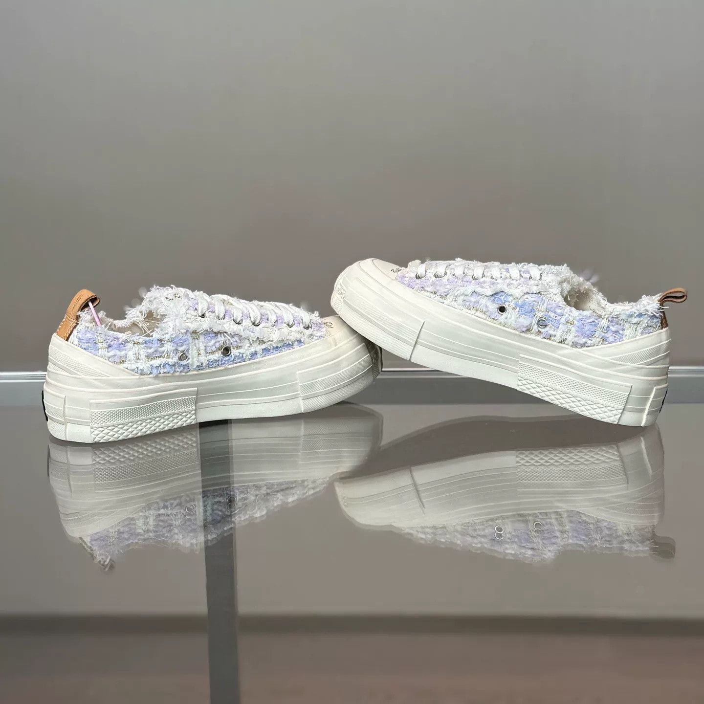 xVESSEL xVESSEL White Purple Chanel-Style Shoes Size US 6 / IT 36 - 6 Thumbnail