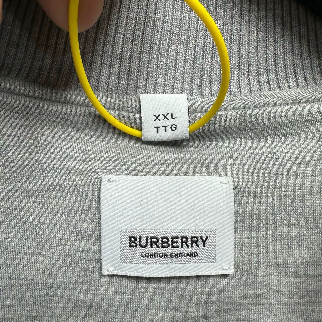 Burberry Burberry Gray Back Slogan Logo Baseball Jacket Size US XXL / EU 58 / 5 - 3 Thumbnail