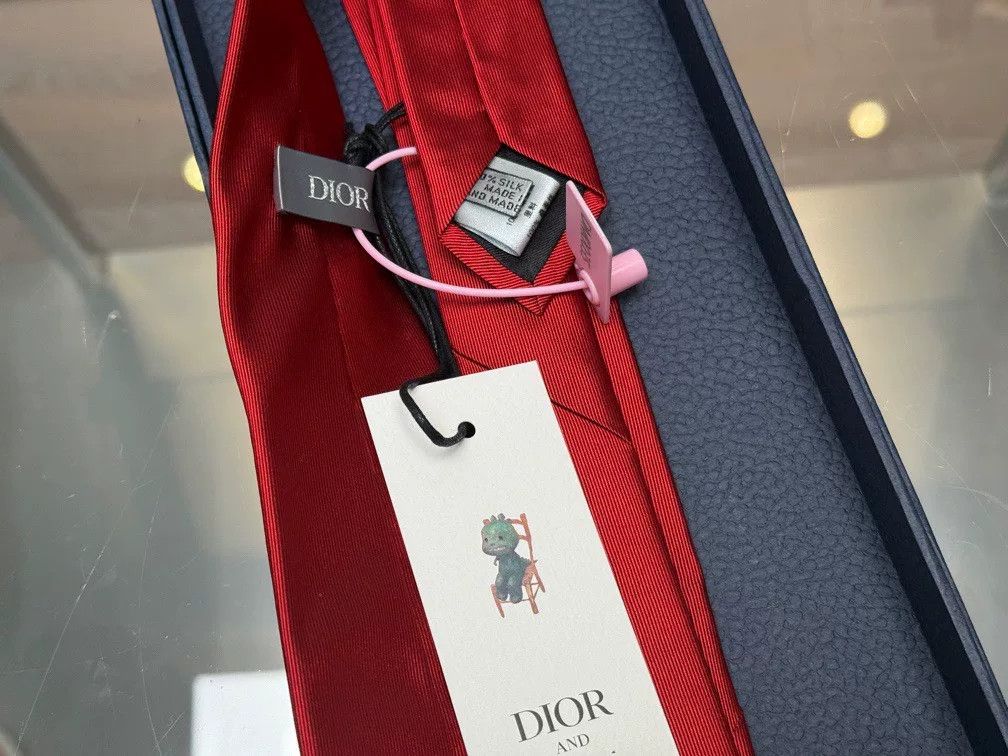 Dior Dior Logo Letter Pattern Tie Size ONE SIZE - 2 Thumbnail