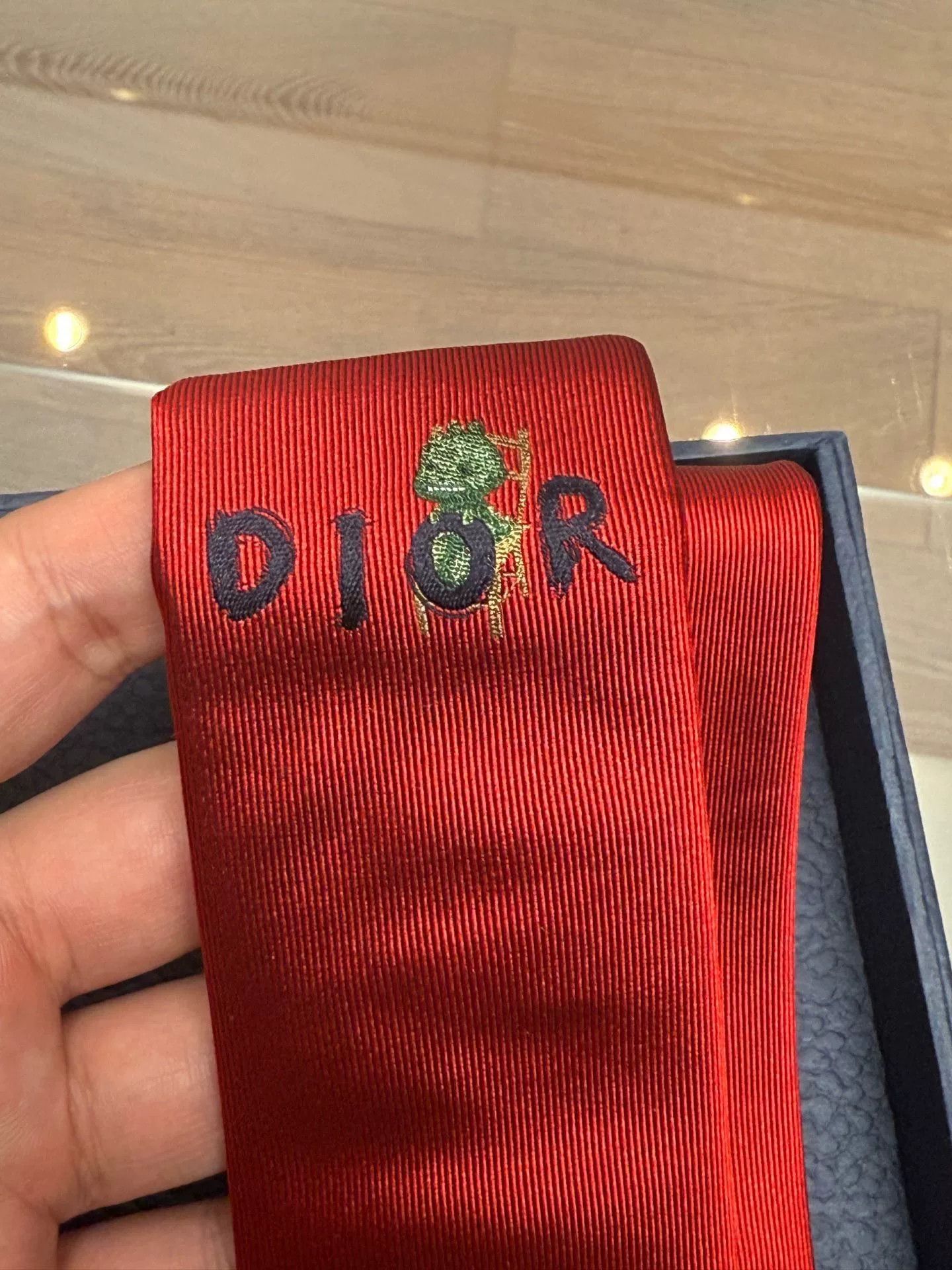 Dior Dior Logo Letter Pattern Tie Size ONE SIZE - 3 Thumbnail