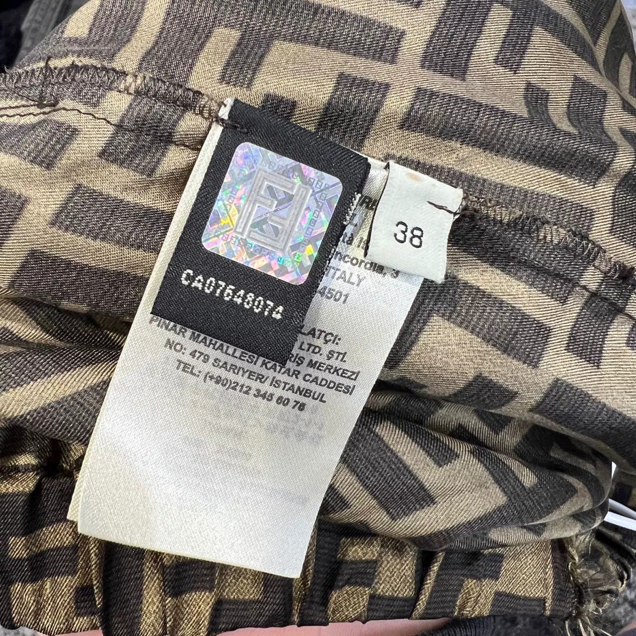 Fendi Fendi Silk All-Over Logo Bermuda Shorts Size US 27 - 4 Thumbnail