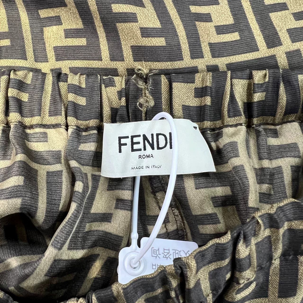 Fendi Fendi Silk All-Over Logo Bermuda Shorts Size US 27 - 3 Thumbnail