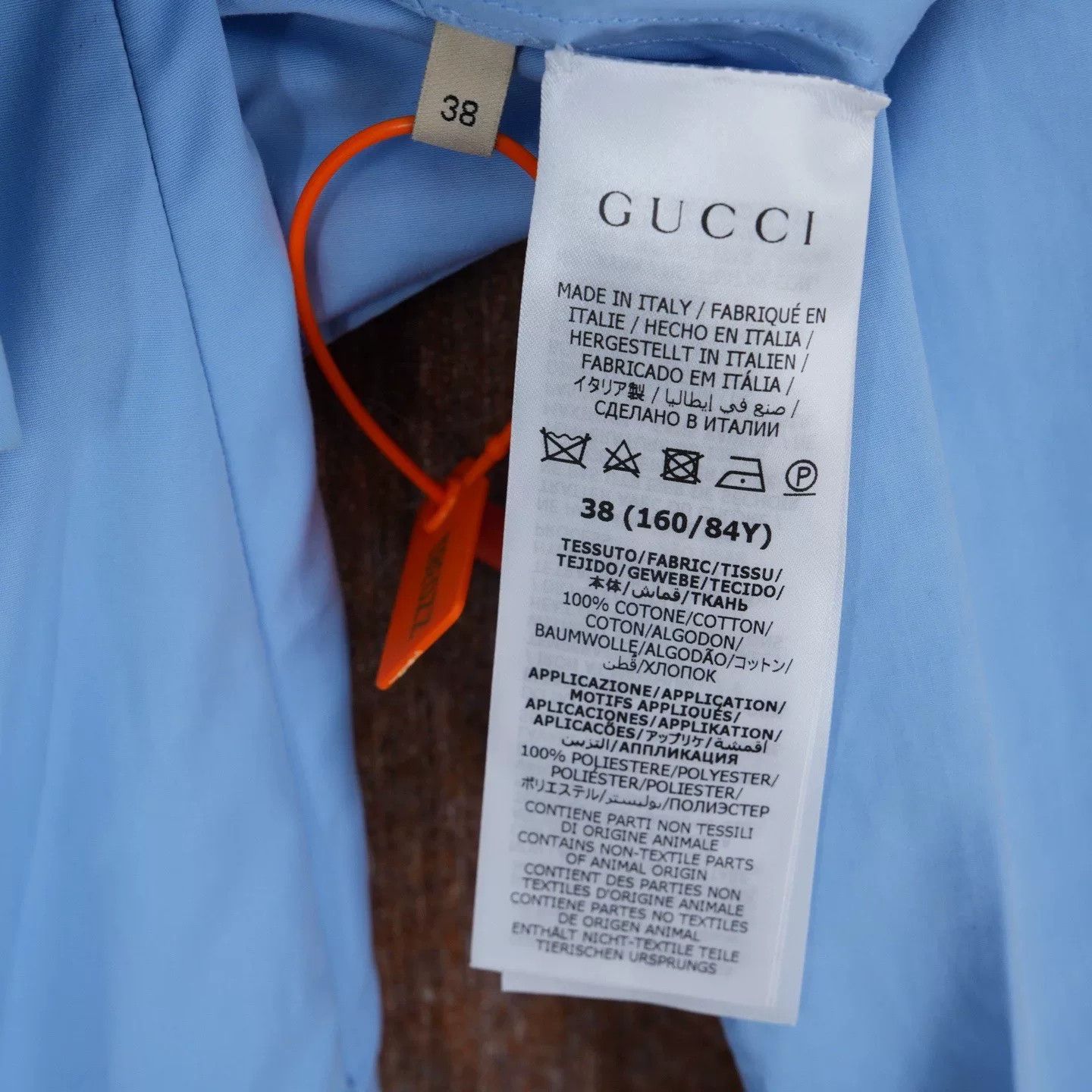Gucci Gucci Embroidered Blue Shirt Skirt Set Size 38" / US 16 / IT 52 - 6 Thumbnail