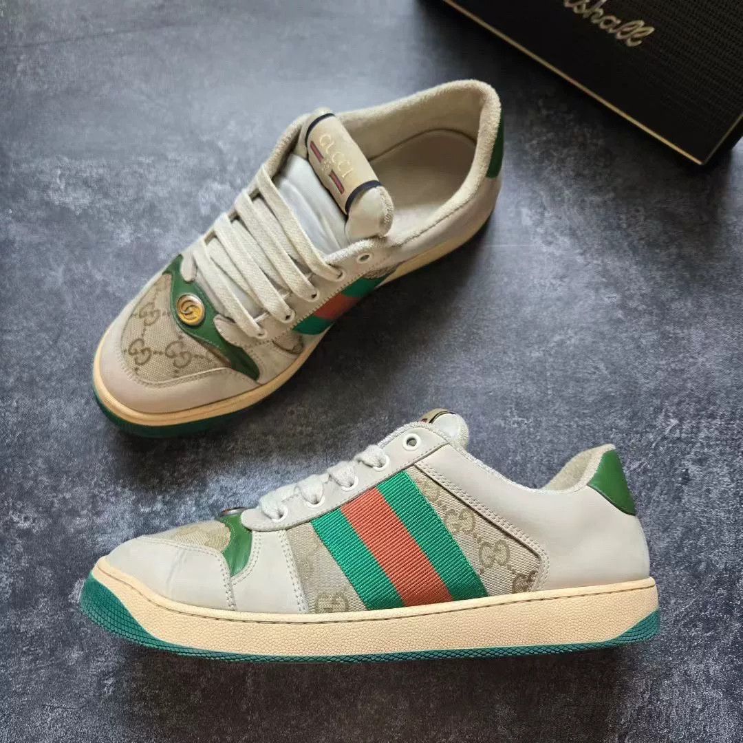 Gucci Gucci Distressed Enamel Dirty Shoes Size US 8.5 / EU 41-42 - 4 Thumbnail