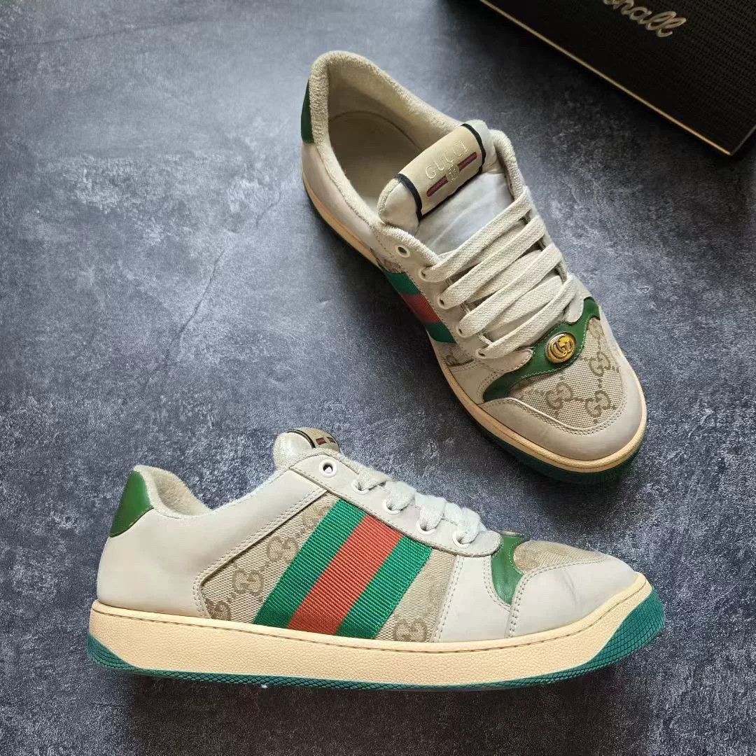 Gucci Gucci Distressed Enamel Dirty Shoes Size US 8.5 / EU 41-42 - 5 Thumbnail