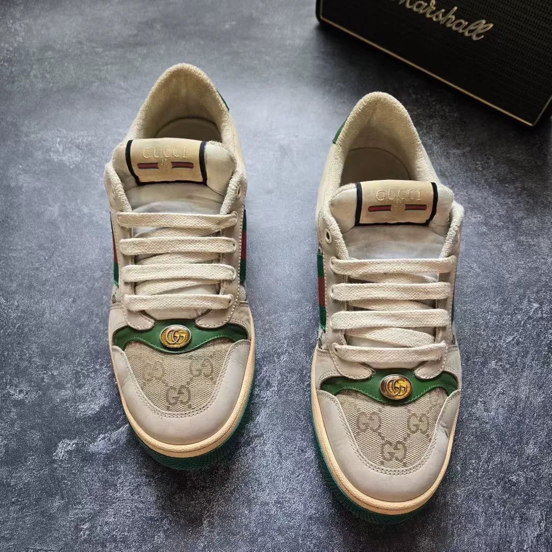 Gucci Gucci Distressed Enamel Dirty Shoes Size US 8.5 / EU 41-42 - 3 Thumbnail