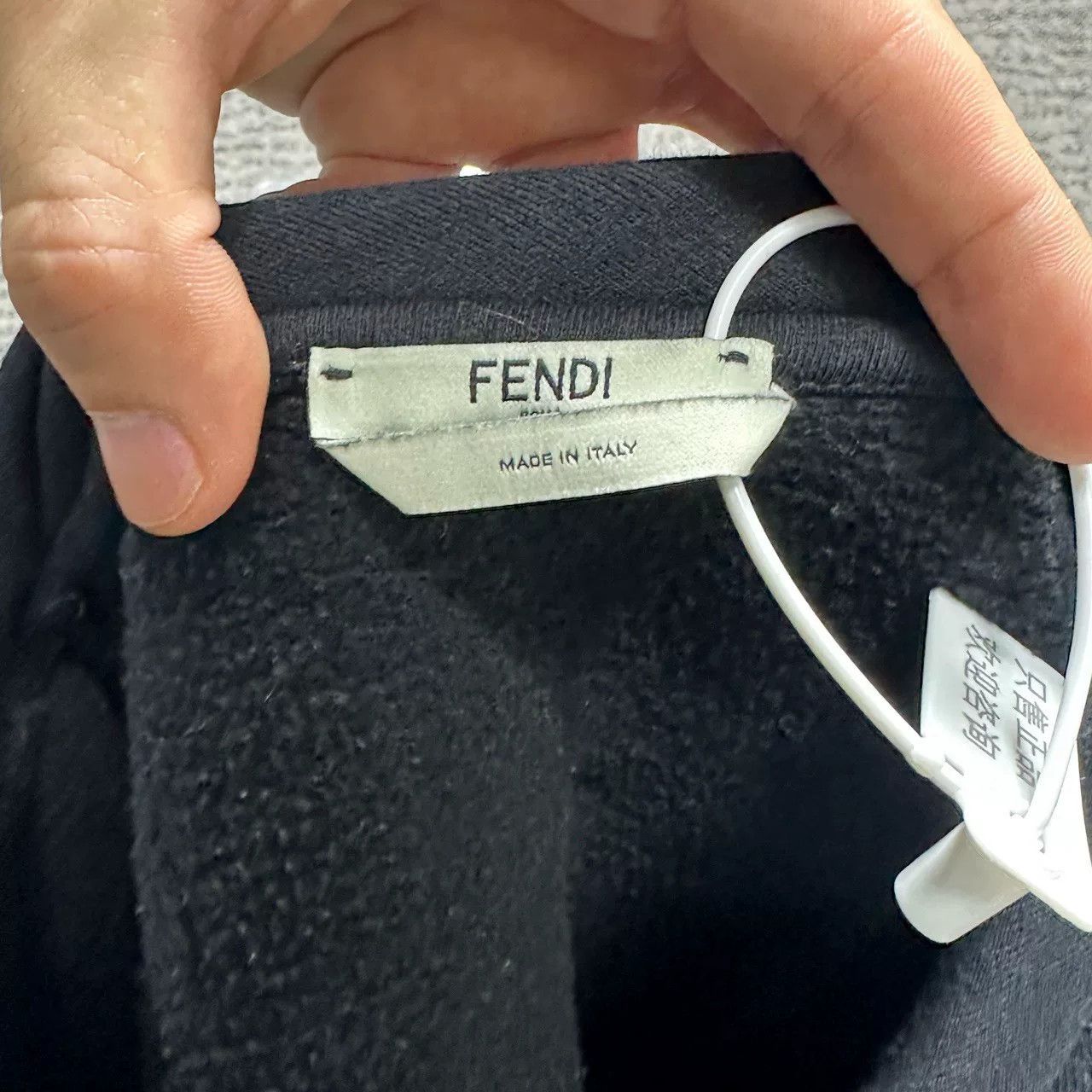 Fendi FENDI Striped Print Black Sweatshirt Size S / US 4 / IT 40 - 3 Thumbnail