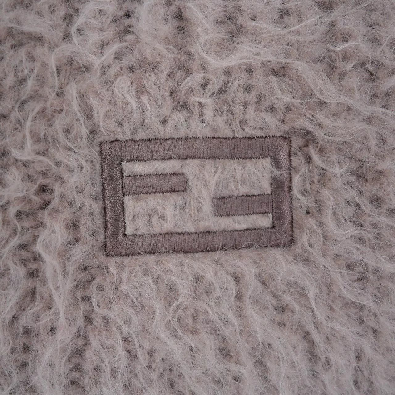 Fendi FENDI Gray Mohair Knit Cardigan Size S / US 4 / IT 40 - 4 Thumbnail