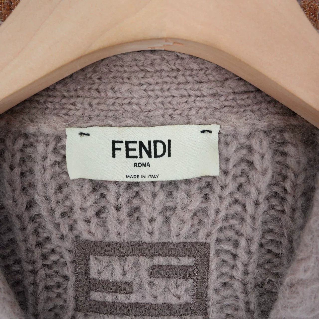 Fendi FENDI Gray Mohair Knit Cardigan Size S / US 4 / IT 40 - 3 Thumbnail