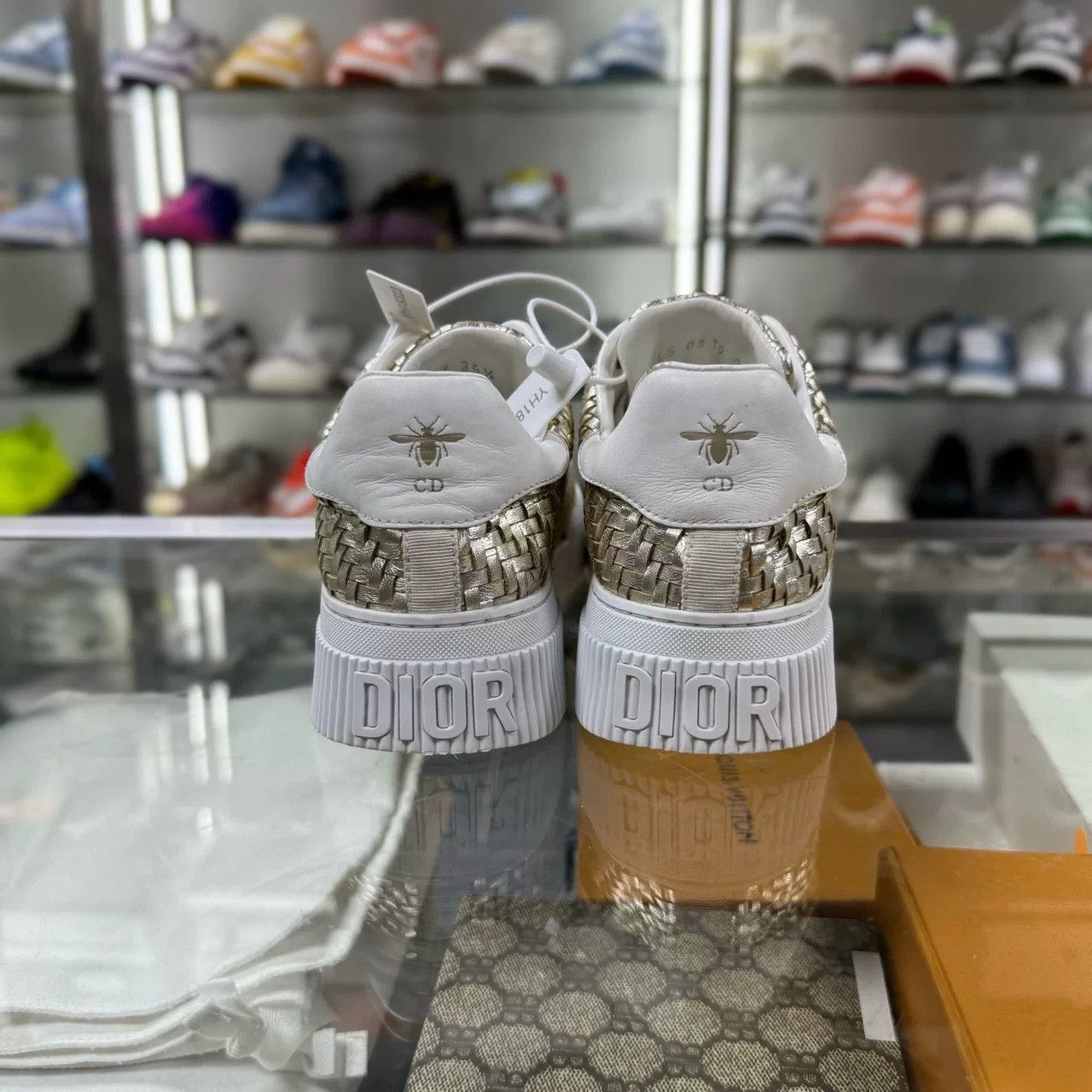 Dior Dior Woven Bee Sneakers Size US 4.5 / IT 34.5 - 5 Thumbnail