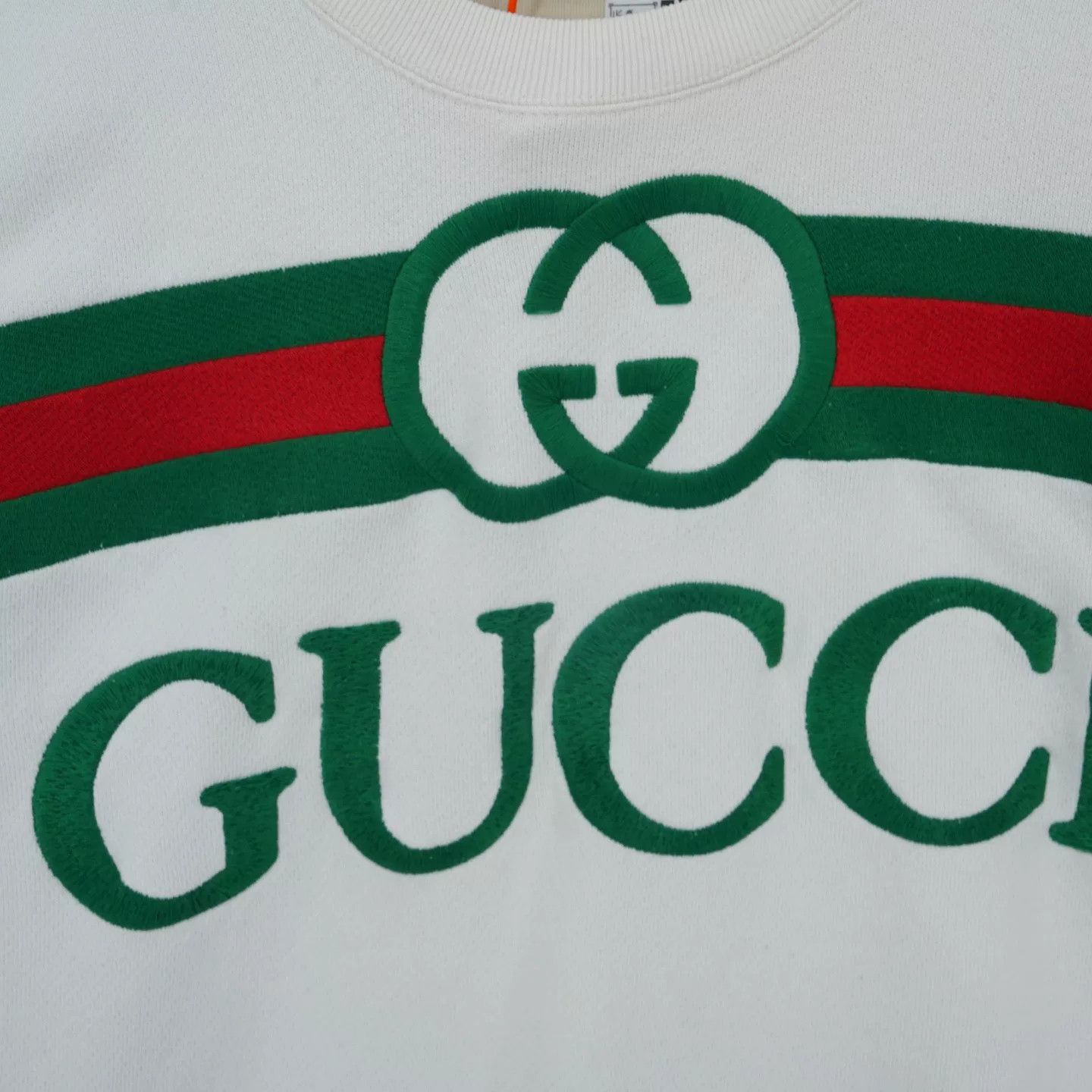Gucci Gucci Embroidered Red Green Web Letter Sweatshirt Size US S / EU 44-46 / 1 - 3 Thumbnail