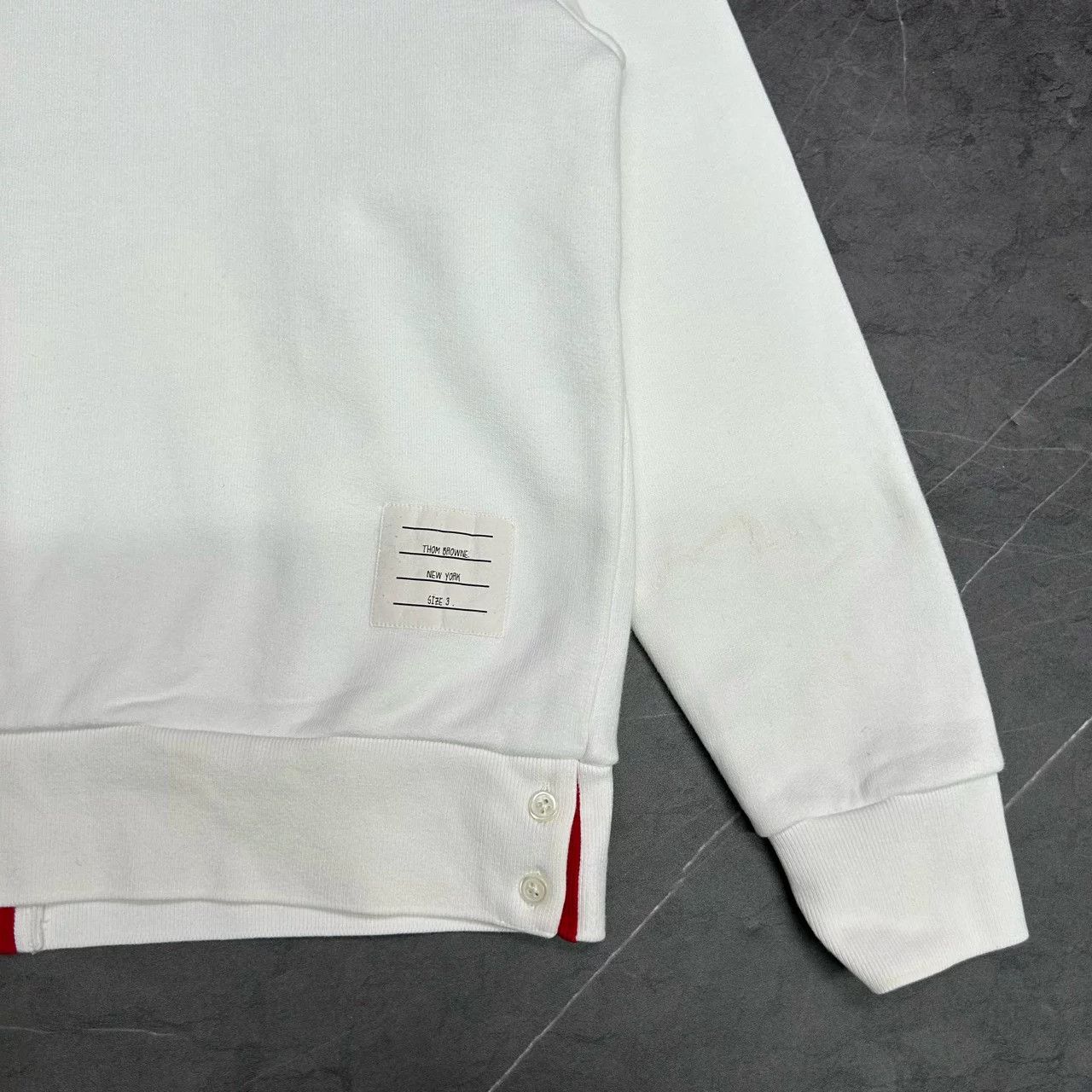Thom Browne Thom Browne TB Back Stripe Sweatshirt Size US L / EU 52-54 / 3 - 4 Thumbnail